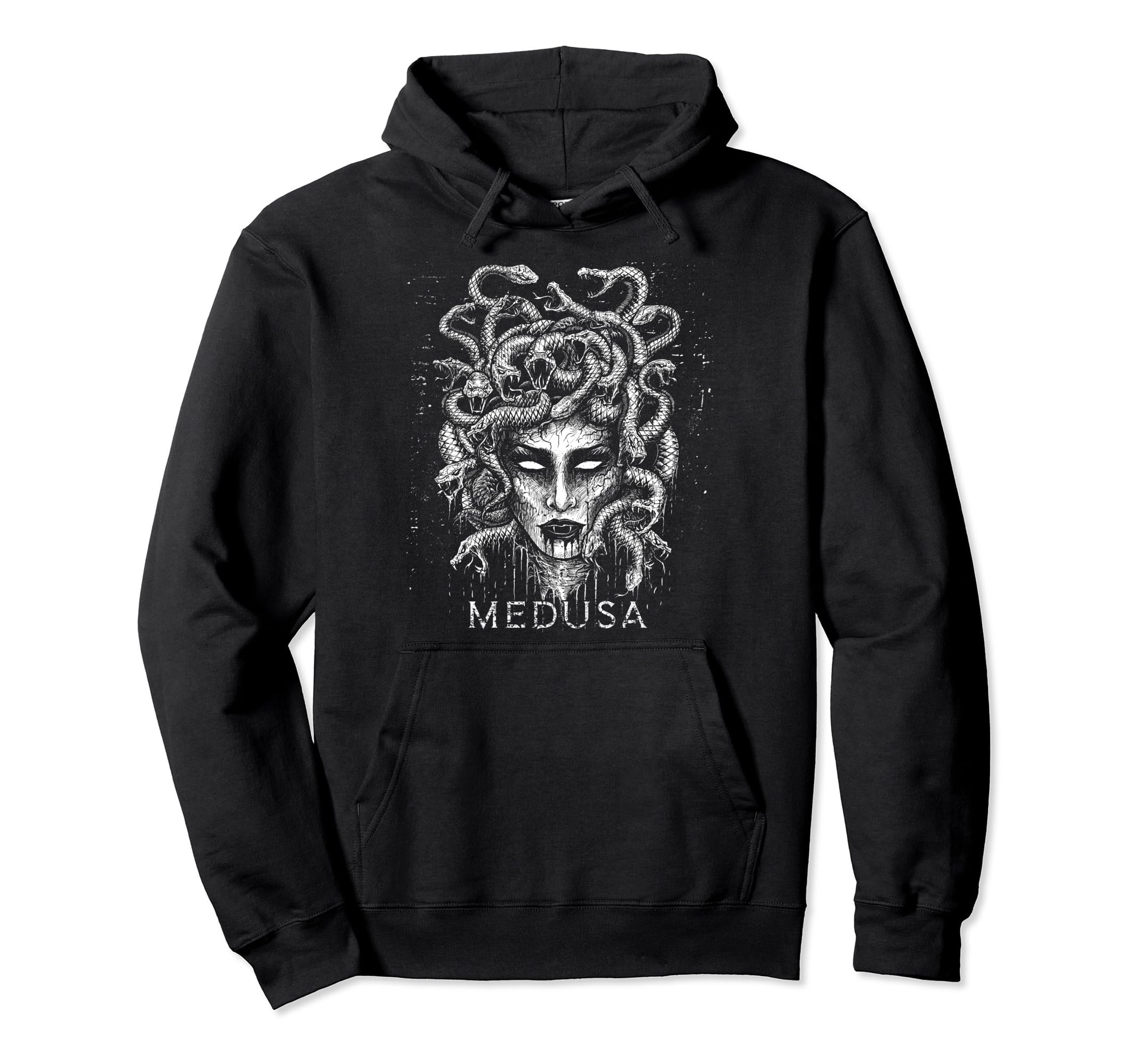 VampireFreaksMedusa Greek Mythology Goddess with Snake Hair Pullover Hoodie