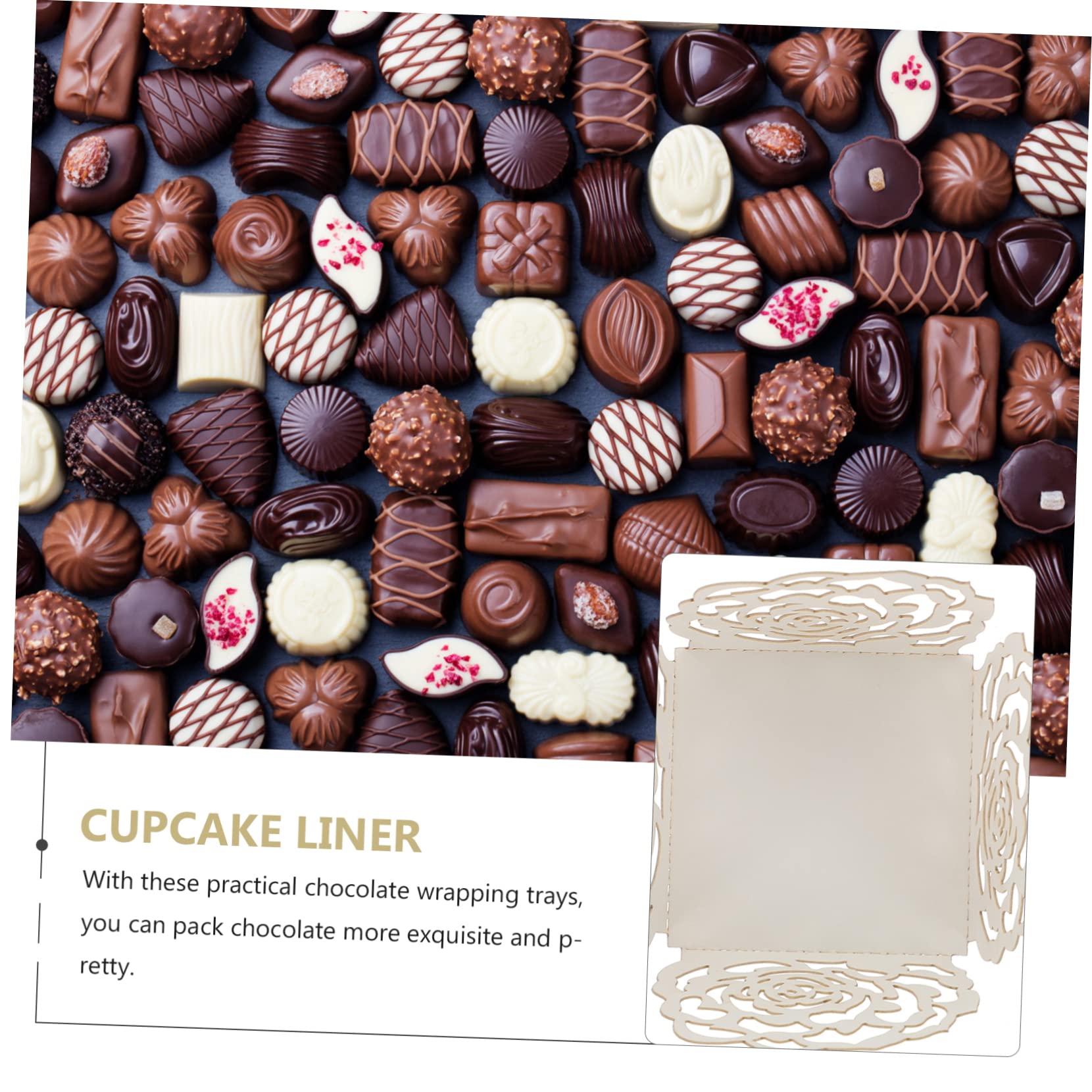 HEMOTON 400 Pz Vassoio Di Cioccolato Tazze Di Cioccolato Per Dessert Pirottini Per Muffin Per Dessert Bicchierini Al Cioccolato Commestibili Sposo Tazza Di Caramelle Mini Carta