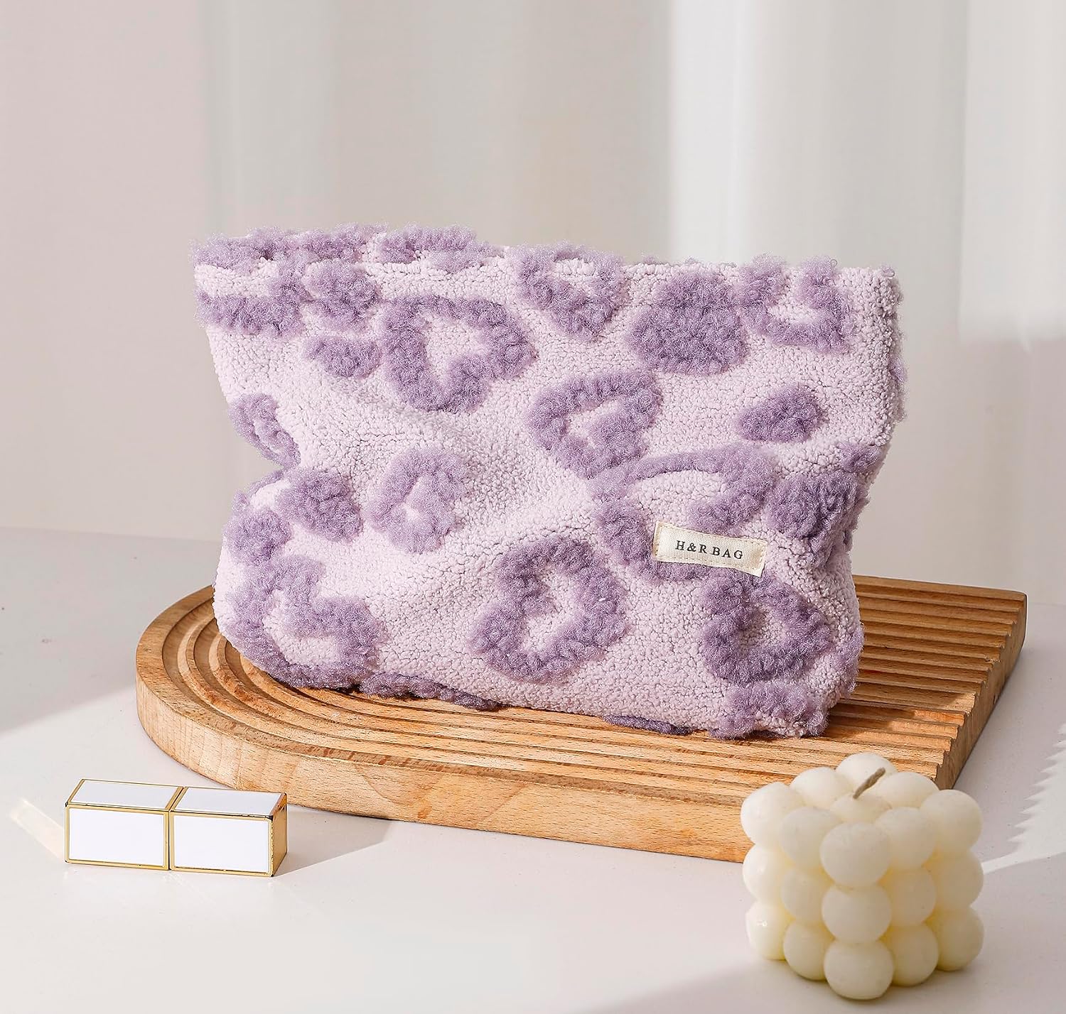 getgto 2 Pcs Makeup Bags, Large Cosmetic Bag Travel Toiletry Bag image 5
