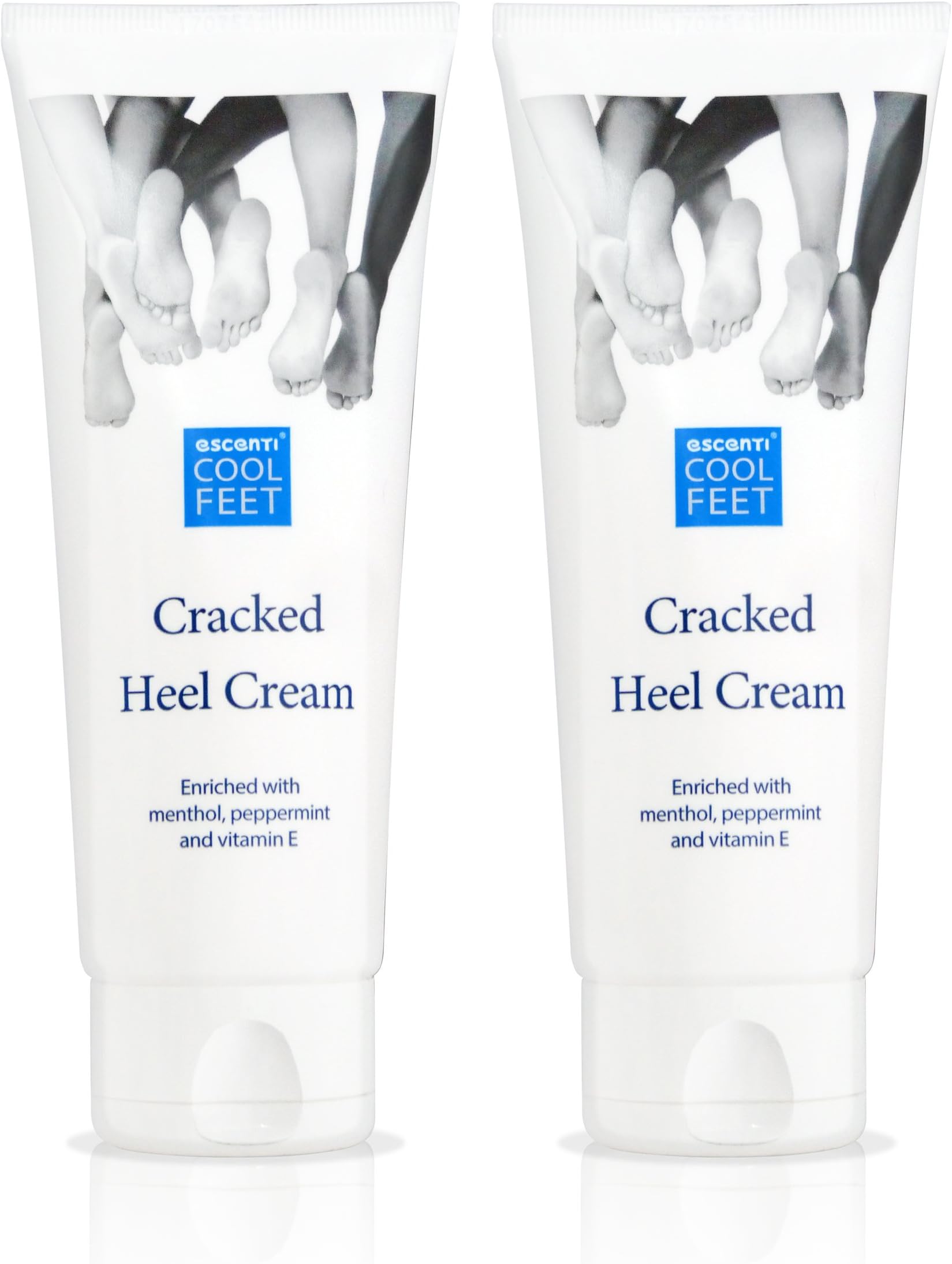 Escenti Cool Feet Cracked Heel Cream for Dry Skin, 100 ml - Pack of 2