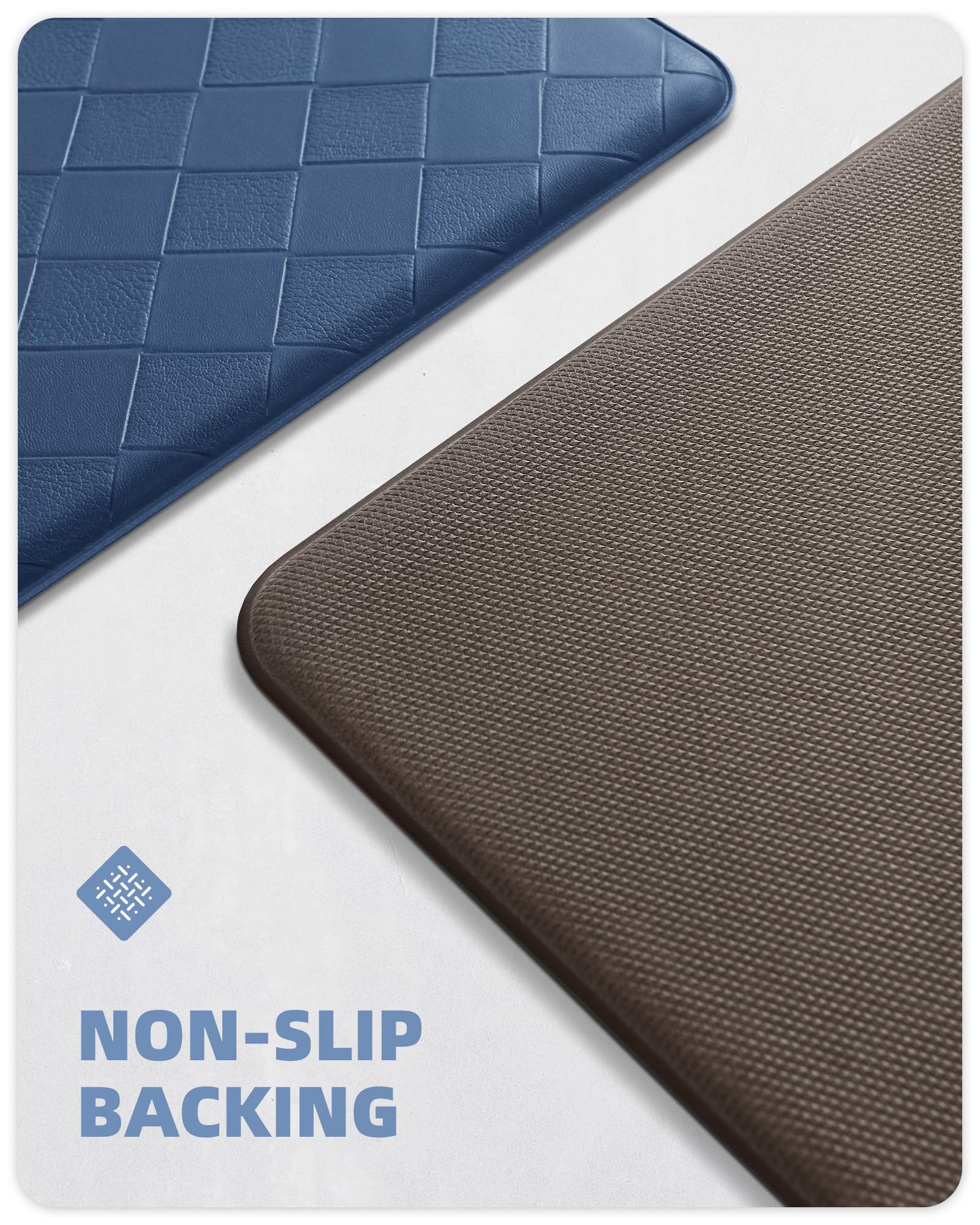 Color G Tapis De Cuisine Antifatigue 44x180 Cm - Tapis Antidérapant Lavable Résistant à L'Huile Beige