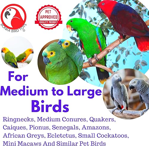 Miniatura 7 de Bonka Bird Toys 2460 Abacus Pie Talon Craft Part Bird Toy Tienda African Grey Guacamayo y similares