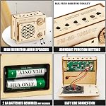 STEM Projects for Kids & Adults, FM 88-108 MHz Radio Toy Set, DIY Science Experiment Electronics Kit, Beginner's Starter Set, Idea Gifts for Teenage Boy Girl