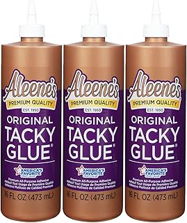 Aleene's Original Tacky Glue, Perfect for Crafts and DIY Projects, Dries Fast and Clear, 16 fl oz 3-Pack