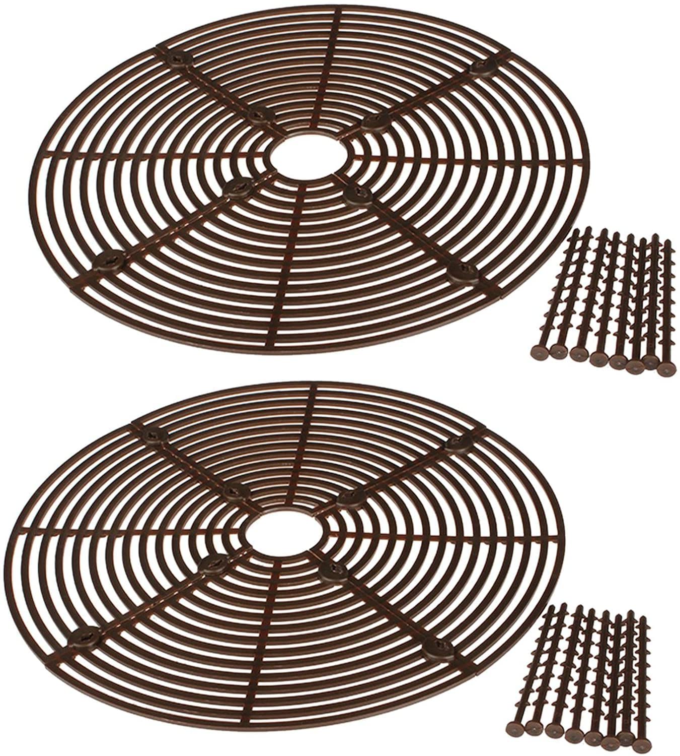 Yinong-EU Pot Protection pour Plantes, 52cm, Lot de 2, Marron