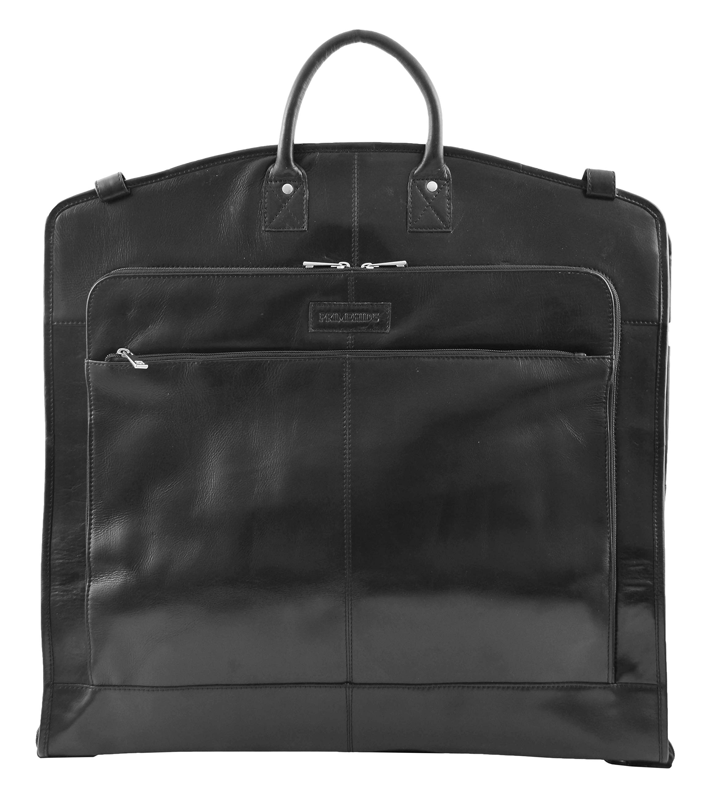 Lujo Cuero Traje Portador Que no engorda Viaje Prenda Vestido Bolsa Taipei Negro