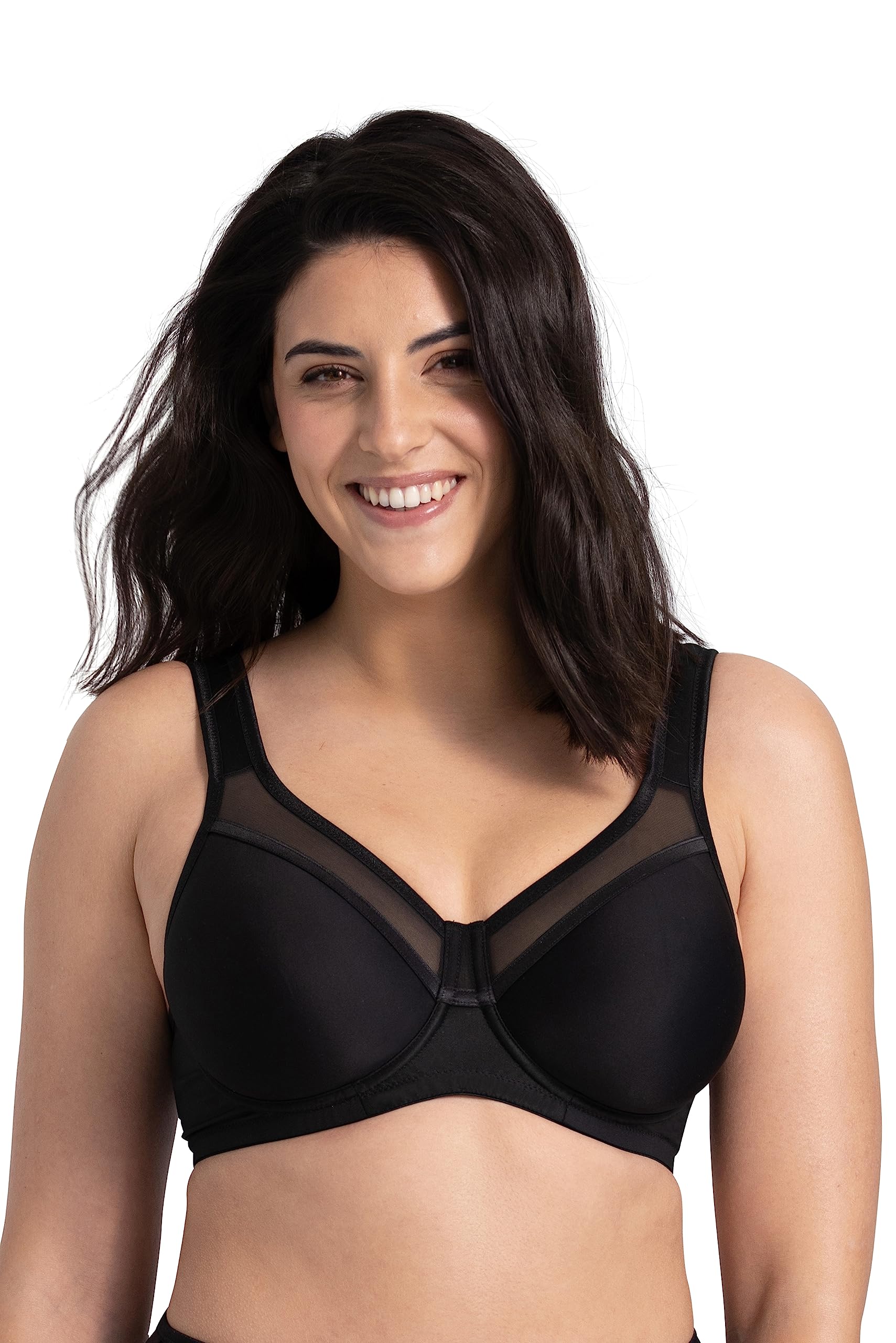 Miss Mary Of Sweden Women's Black Sweet Senses T-Shirt Bra With Underwire 36Dd