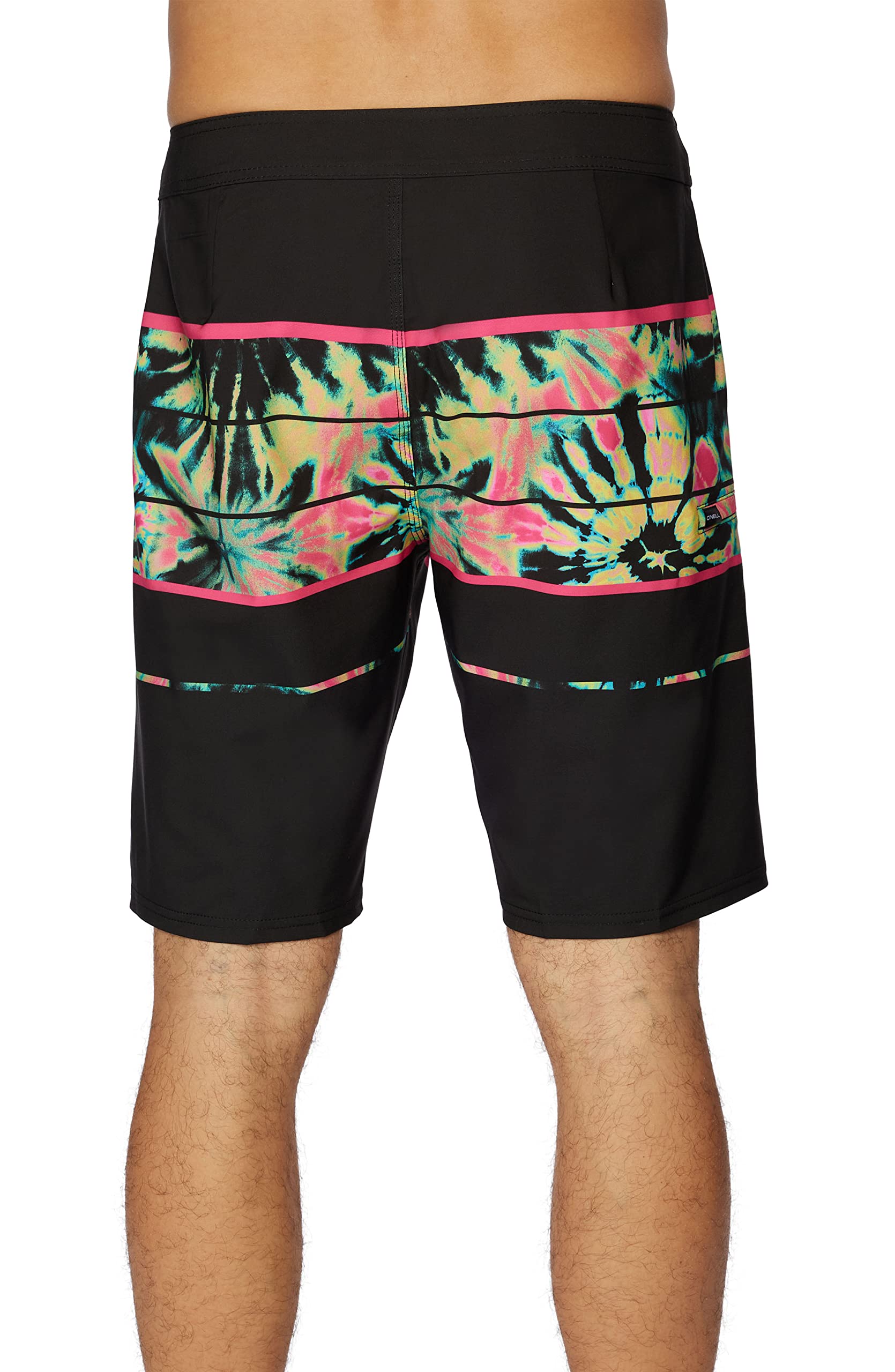 O'NEILL Men's 20 Inch Fade S-Seam Boardshorts - Quick Dry Swim Trunks for Men with Fabric and Pockets