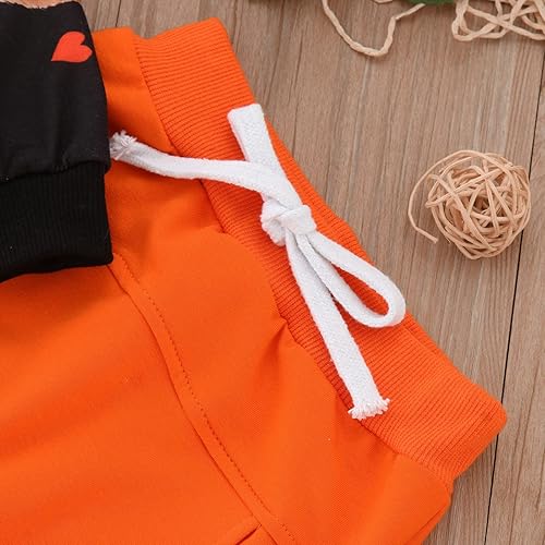 Miniatura 5 de TBUIALL Toddler Kids Baby Boys Girls Valentine's Day Outfits Letter Print Round Neck Long Sleeve Sweatshirts Baby Girl