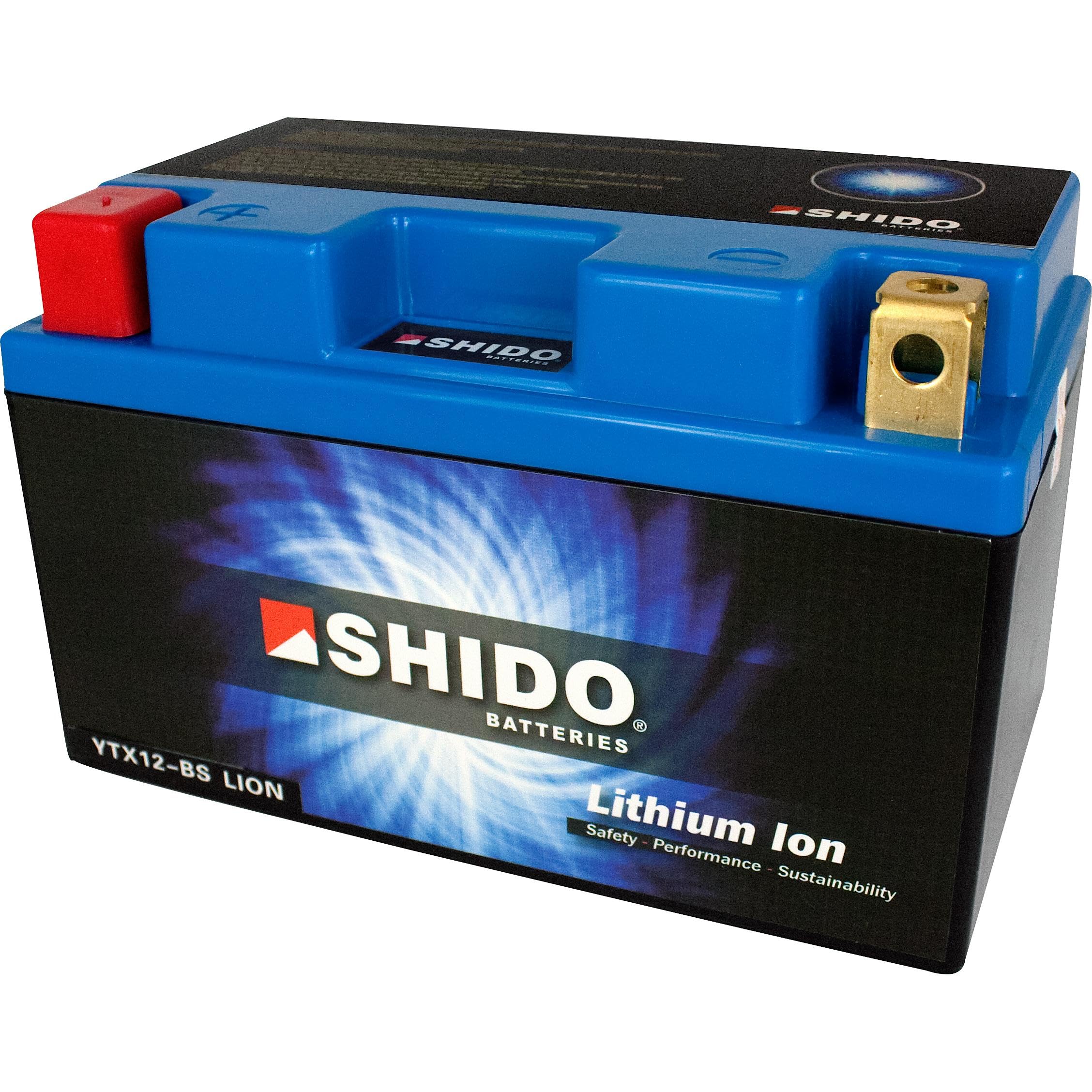 SHIDO LTX12-BS LION -S- Batterie Moto Lithium Ion