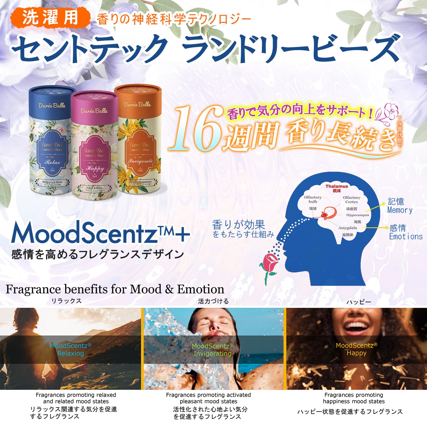 Amazon | Dure'eBalle セントテック ビーズ ベルガモット&ゼラニウムの