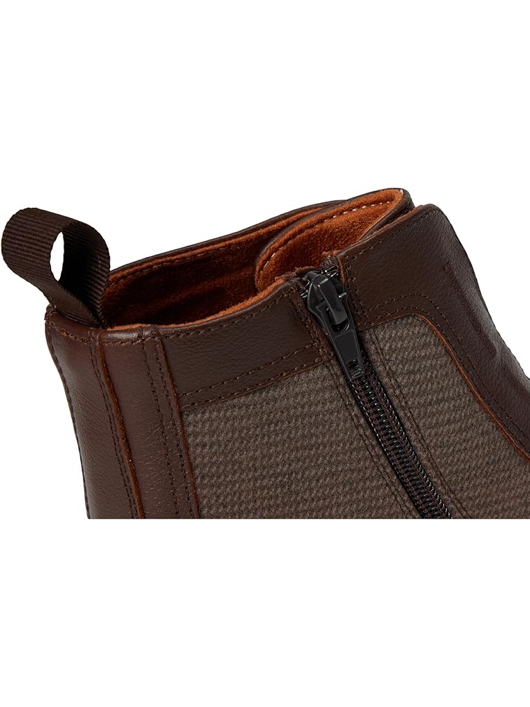 Brown Stacy Adams Thompson Elastic Lace Inside Zip Boots