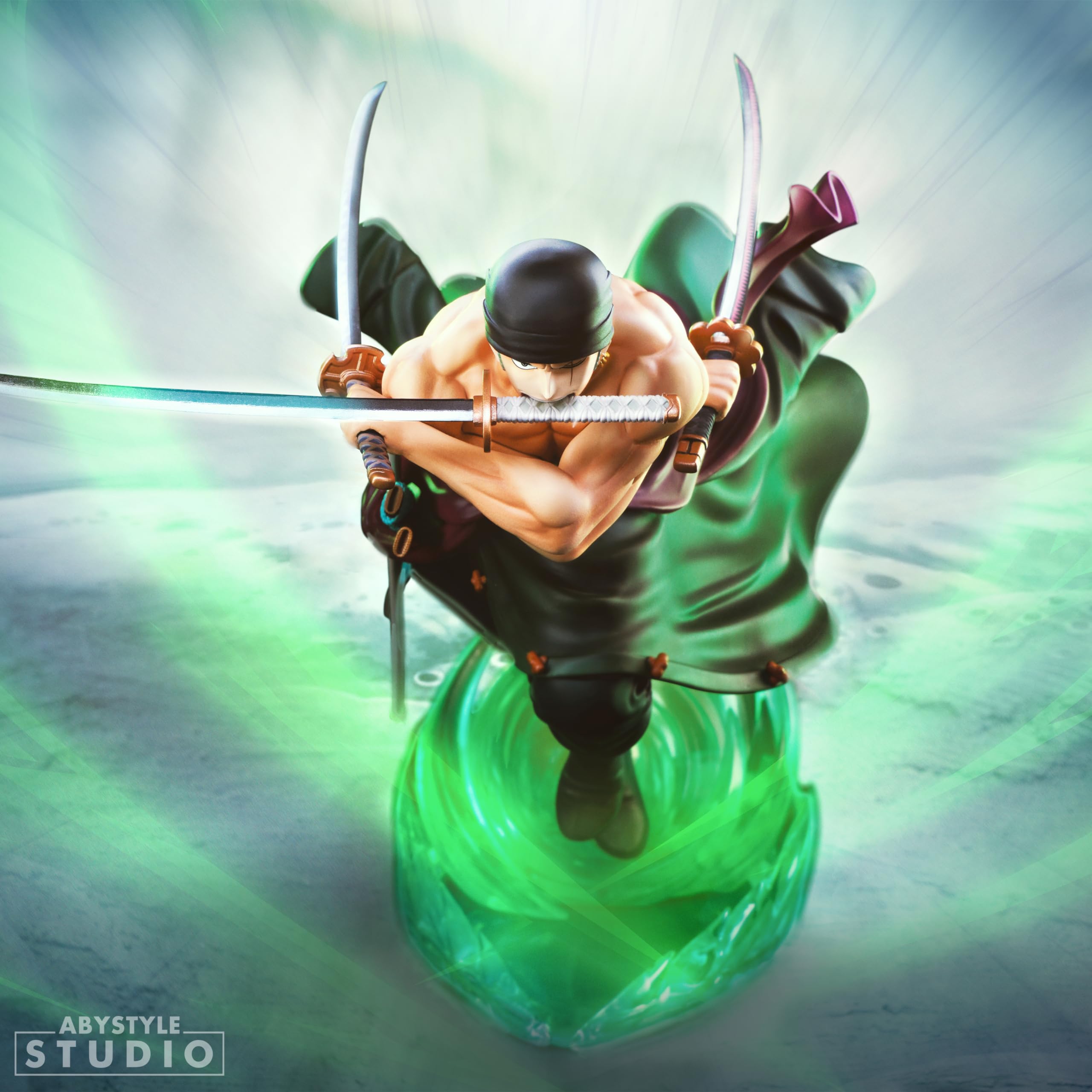 ABYSTYLE Studio One Piece Zoro SFC, statuetta da collezione in PVC, altezza 17,8 cm, statuetta anime manga statuette per casa camera ufficio arredamento regali, ABYFIG091