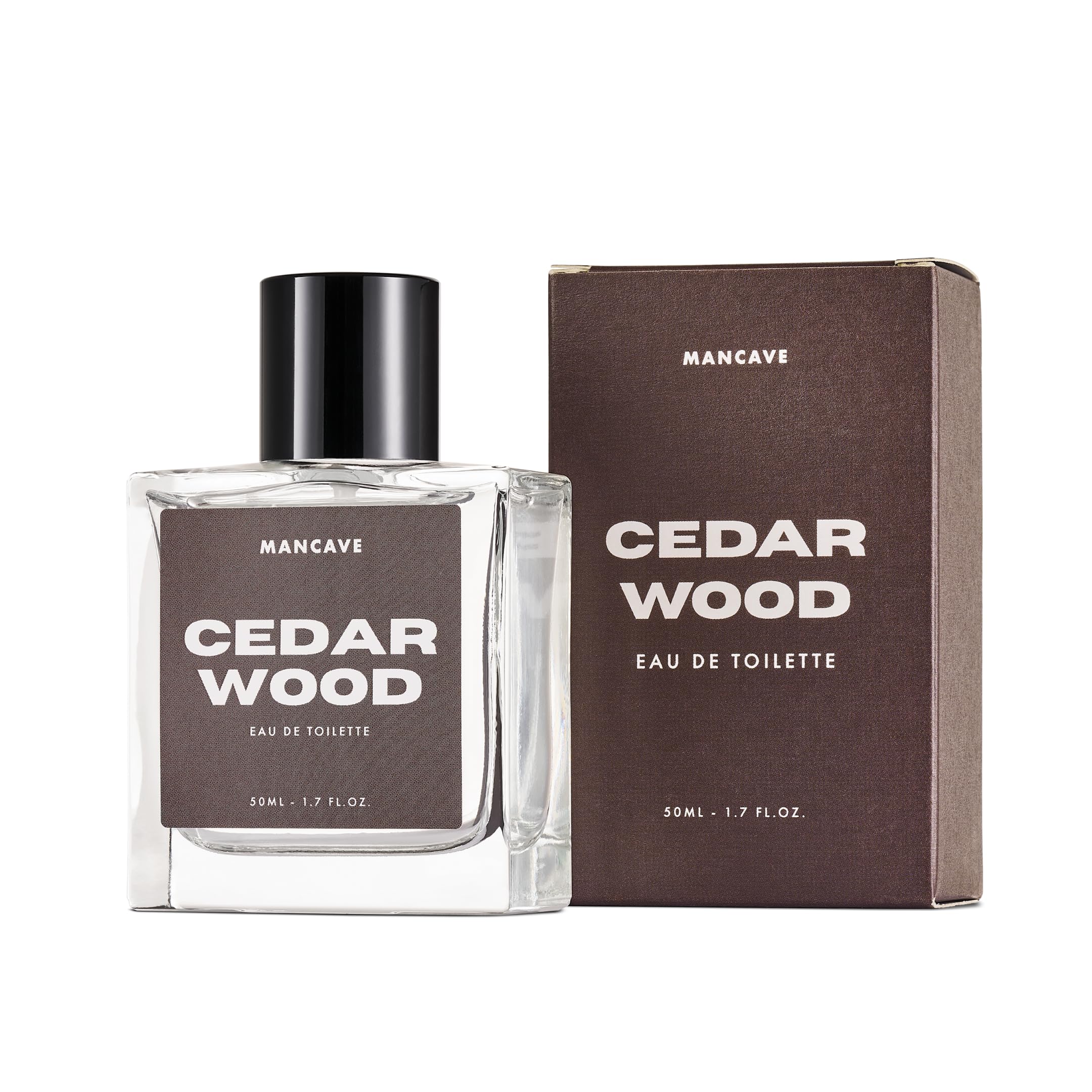 ManCave Cedarwood Fragrance Spray, Eau De Toilette for Men, 50ml, Woody Mens Perfume with Pine & Rosemary, Aftershave Gift for Him, UK Formulated EDT Fragrance