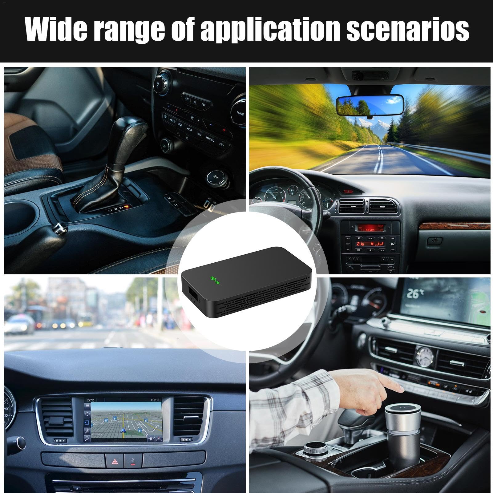 Adattatore Dongle Wireless Per Auto Portatile Converte Da Cablato A | Auto Accessorio Audio, Dispositivo Compatto, Convertitore Cablato, Abbinamento Facile, Configurazione Semplice