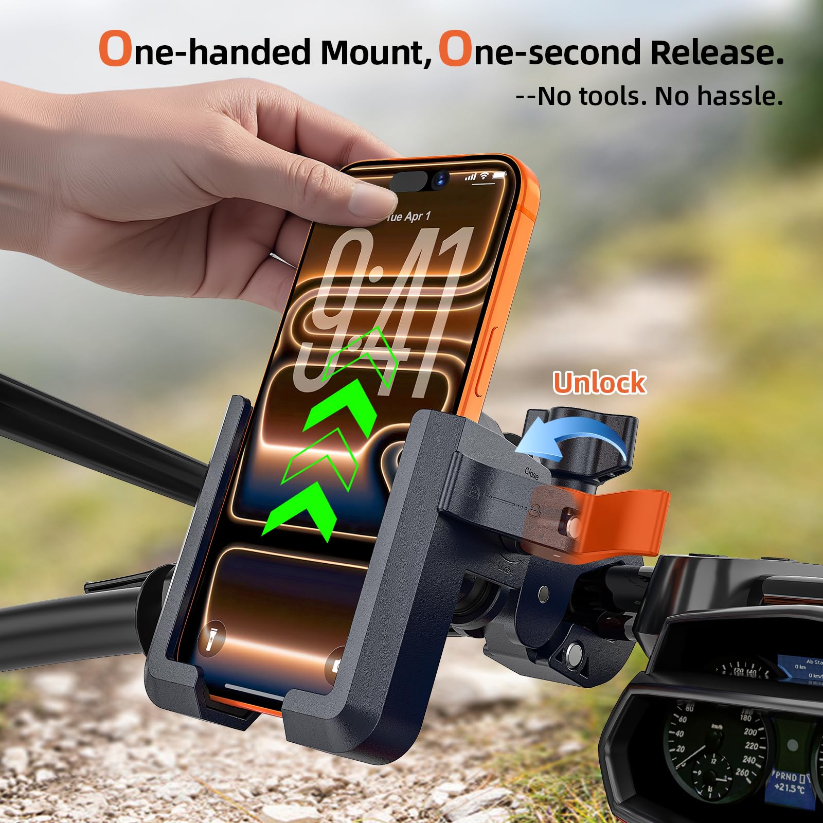 Amazon.com: Marsrider New Anti-Vibration Bike Phone Holder