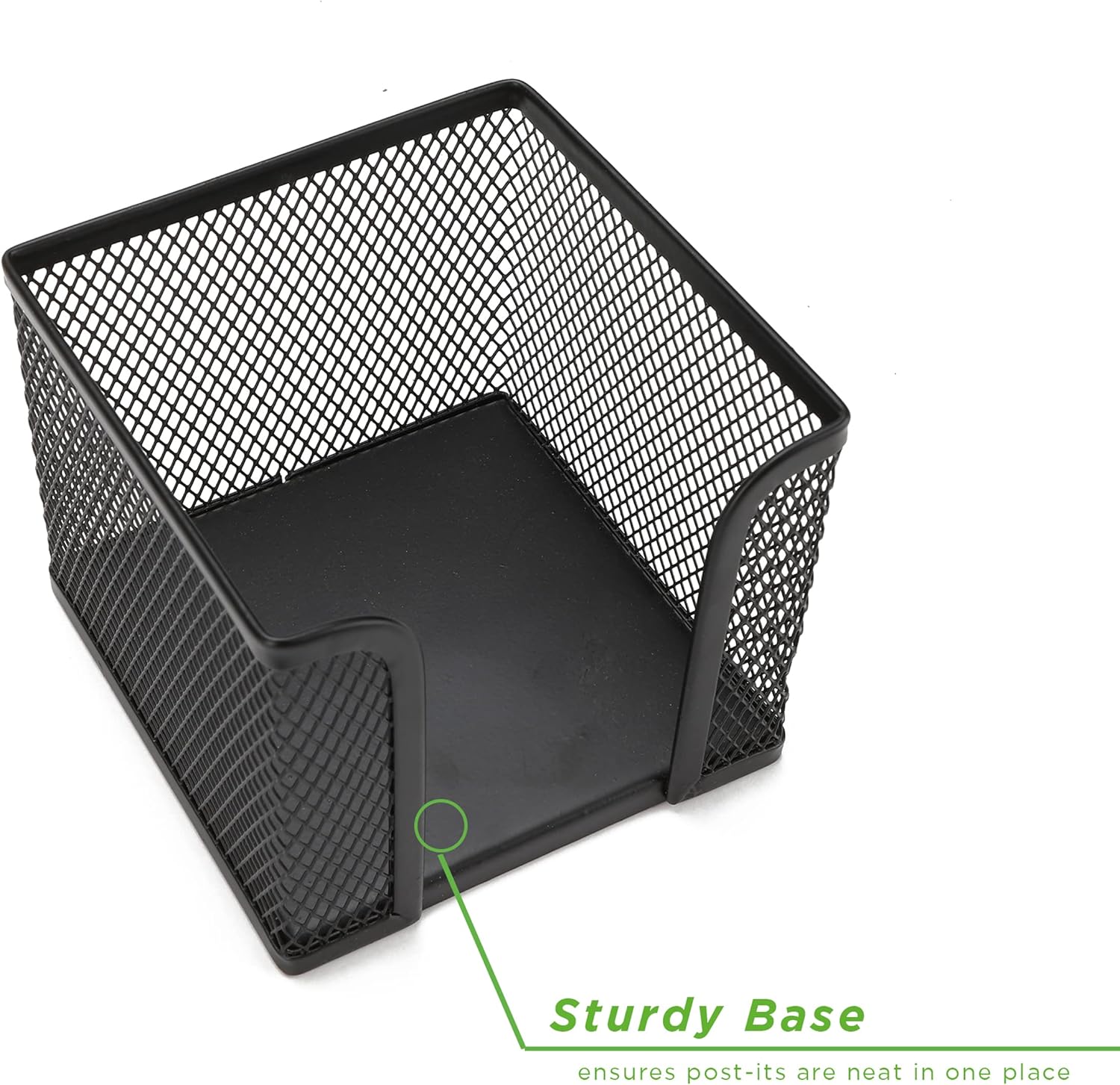 Mind Reader 2-Pack Metal Mesh Memo Pad Holder, Black : Office Products
