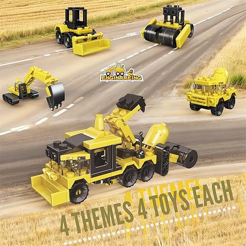 Miniatura 5 de QStar Mini 16 bloques de construcción de automóvil compatibles con regalos de fiesta de Lego para niños, premios para el aula de niños, rellenos de