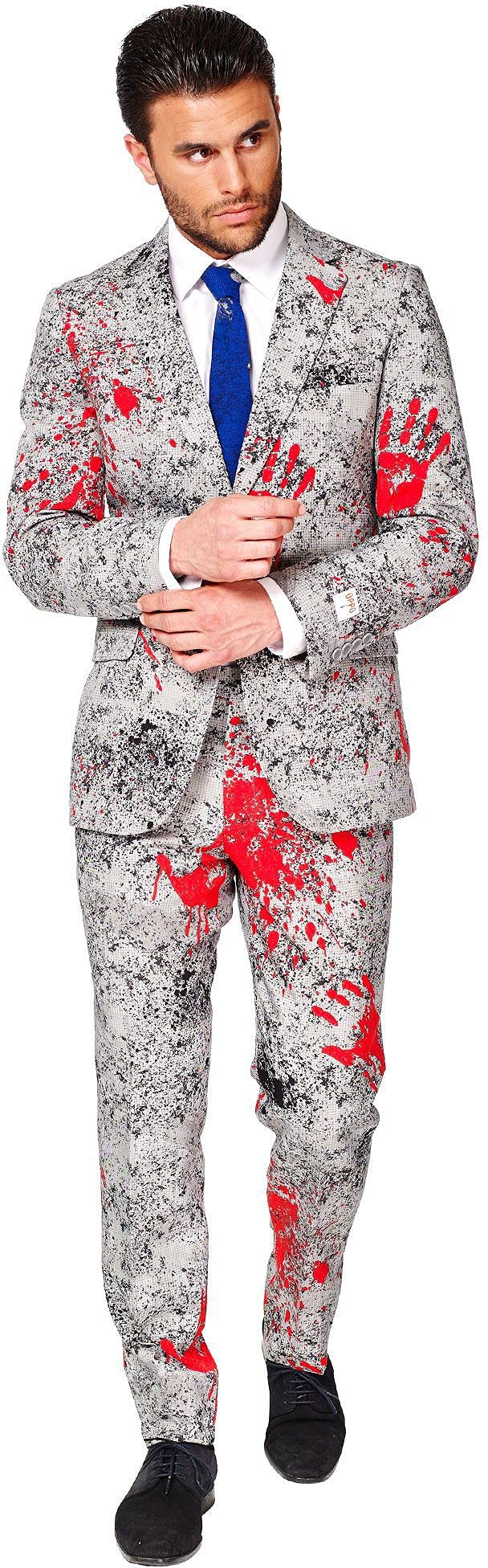 OppoSuits Herren The Joker Kostüm - DC Comics Anzug - Slim Fit – Mit Krawatte