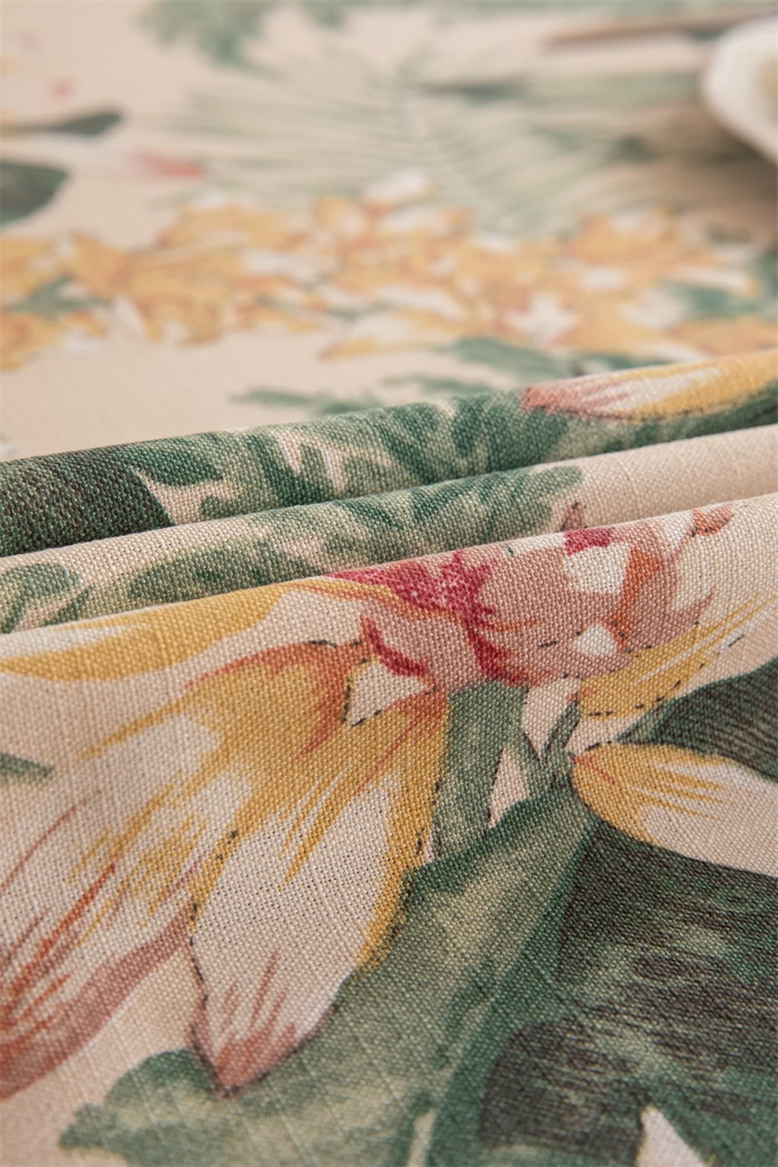 Tovaglia 90X90 Quadrata, Tovaglia Tavolo Salotto Colorato Poliestere Fiore Stampato Copritavolo per Soggiorno Cucina