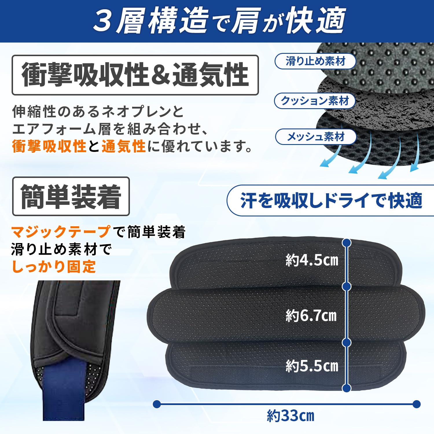 Amazon | ショルダーパッド 超厚 INOBRILLIANT 【プロカメラマン監修