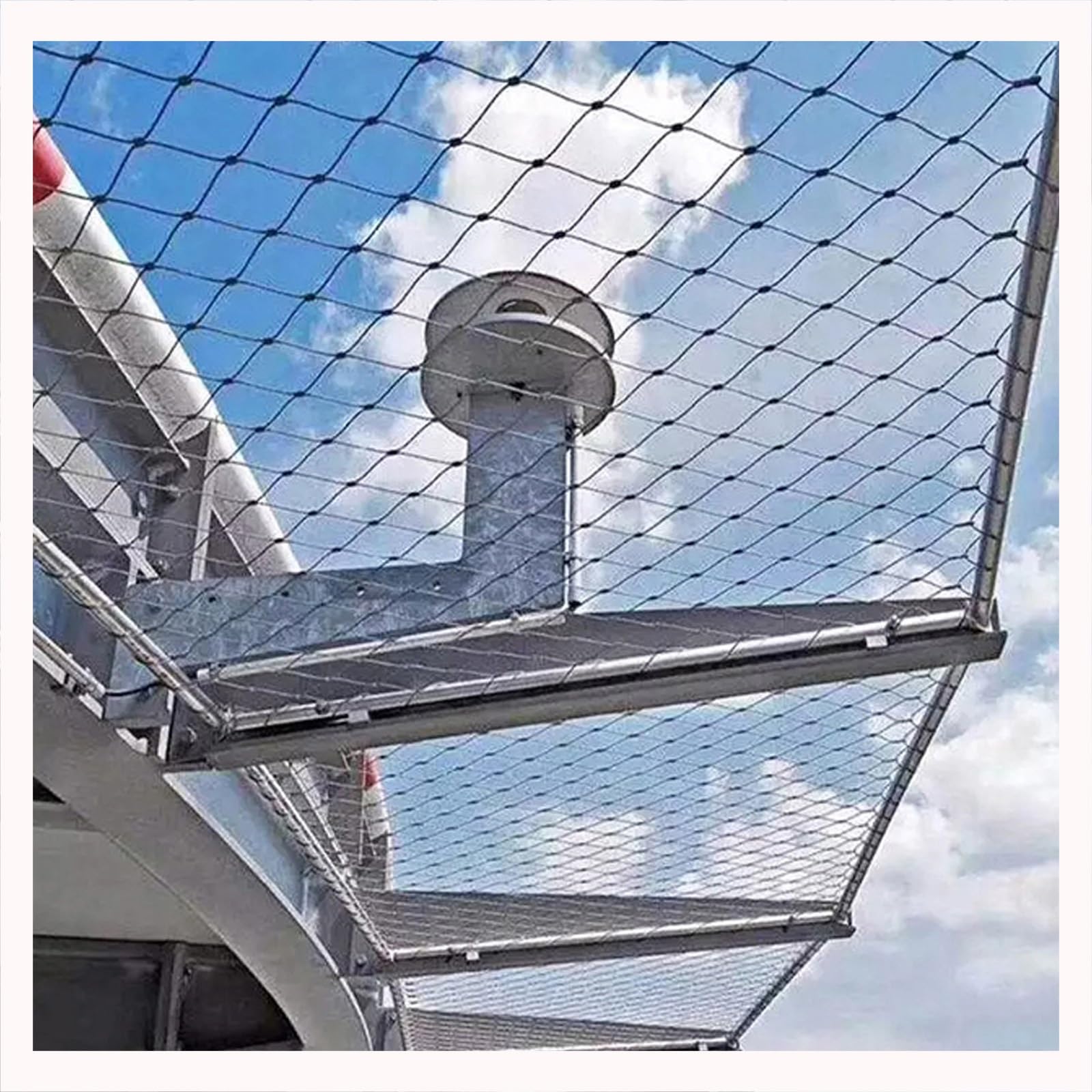 SDGBCXD stainless steel rope mesh, Metal Rope Net Roll，Selected Materials, Durable, Flexible, Safe and Suitable for Multiple Scenarios(15 * 1.5m/49.2 * 4.9ft)