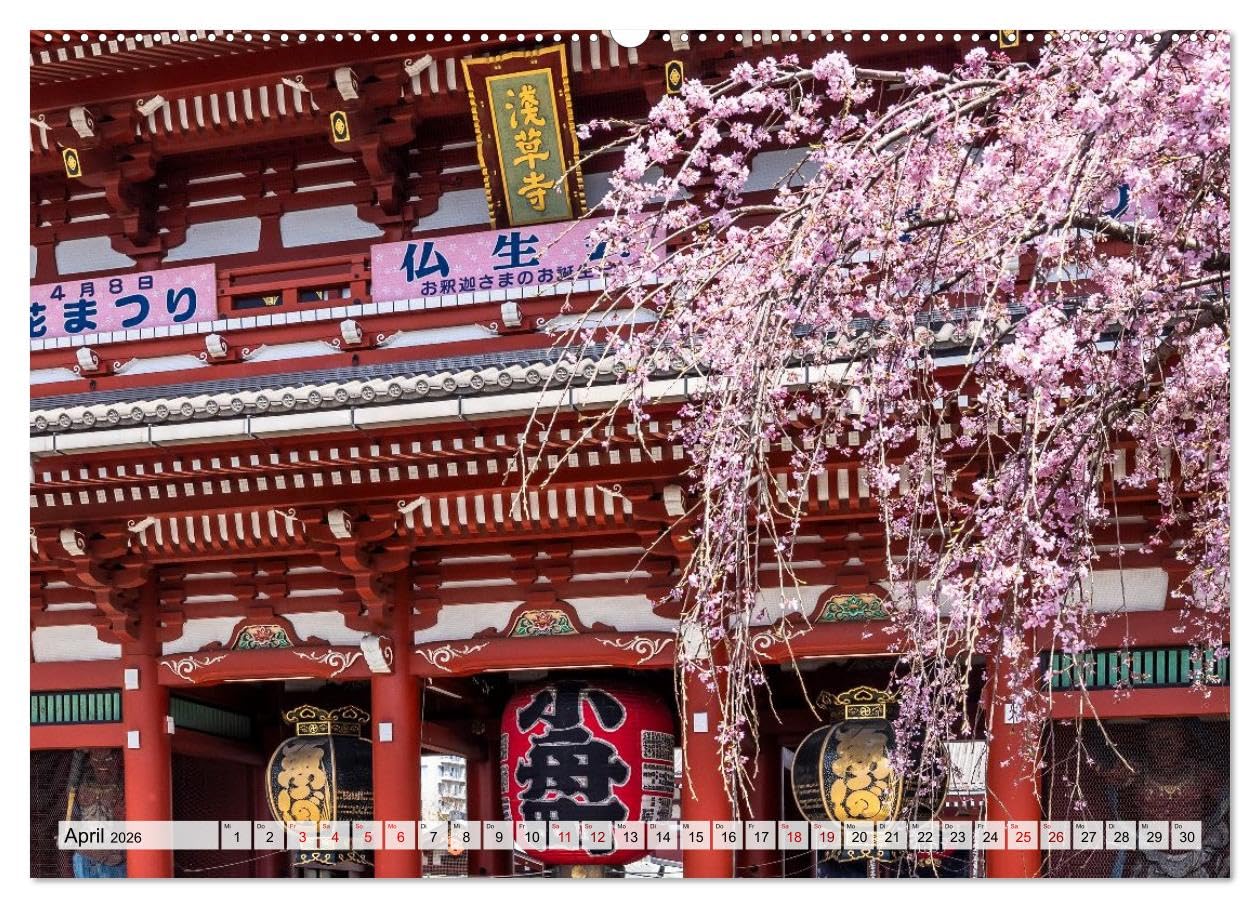 Tokio - Das Herz Japans (hochwertiger Premium Wandkalender 2026 DIN A2 quer), Kunstdruck in Hochglanz: Tradition im Puls der Großstadt (CALVENDO Orte)