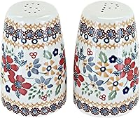 Vista 11 de Salero y pimentero con diseño de rosas azules