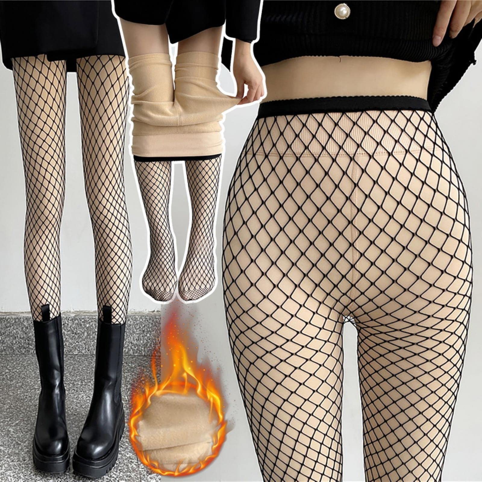 3-Pack Hoge Taille Visnet Pantykousen | LekkerStout