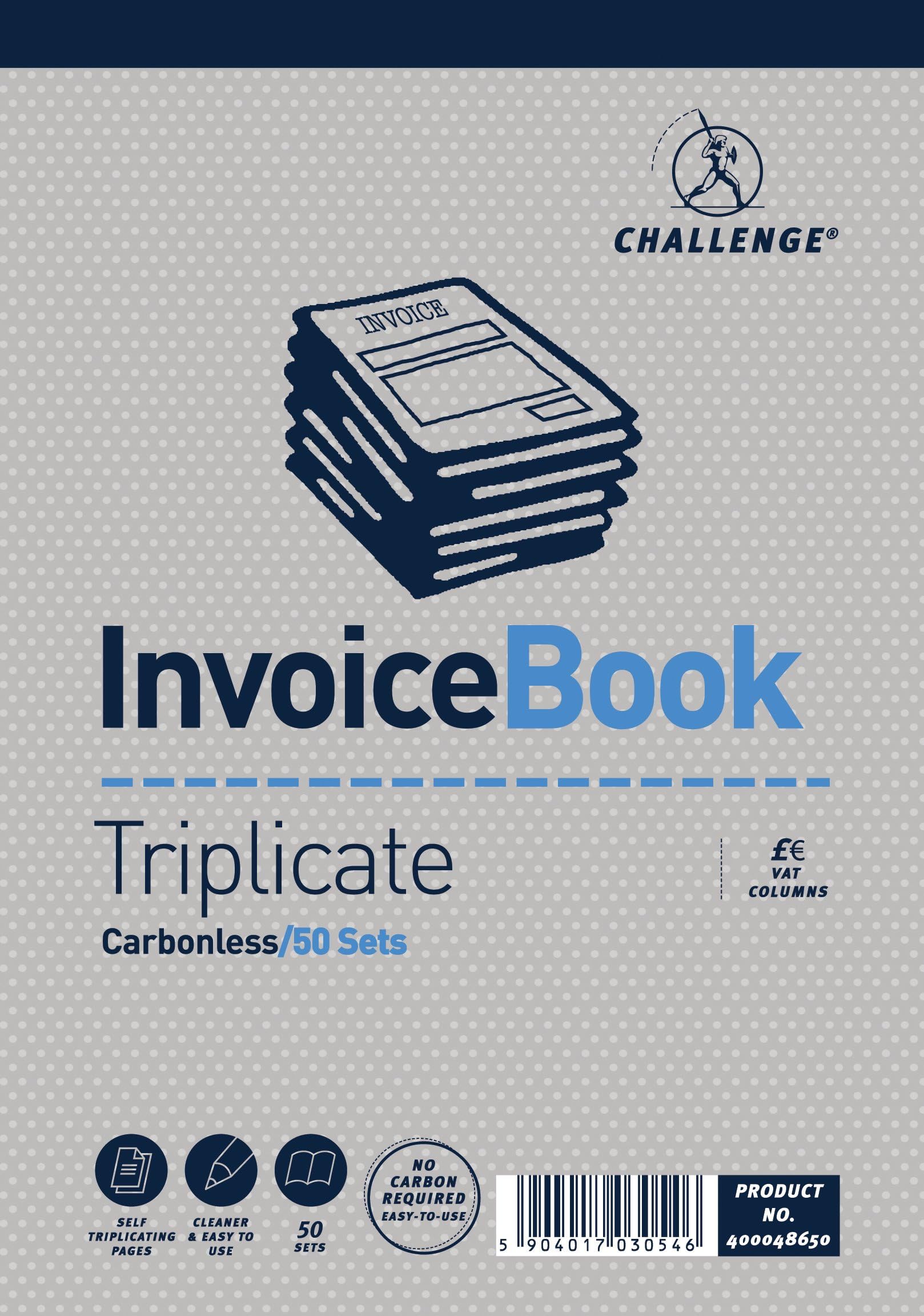 Challenge Triplicate Vat Invoice Book