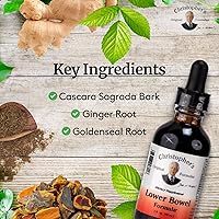 Vista 3 de Christopher's Original Formulas Lower Bowel Extract, Herbal Support with Cascara Sagrada, Barberry & Ginger, 2 oz Liquid