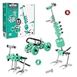 The Off Bits Erector Set: Animal Mini STEM Toys for Kids 6+, Toy Building Sets with Nuts & Bolts, STEM Building Toys Gifts for Boys and Girls (Green Dino)