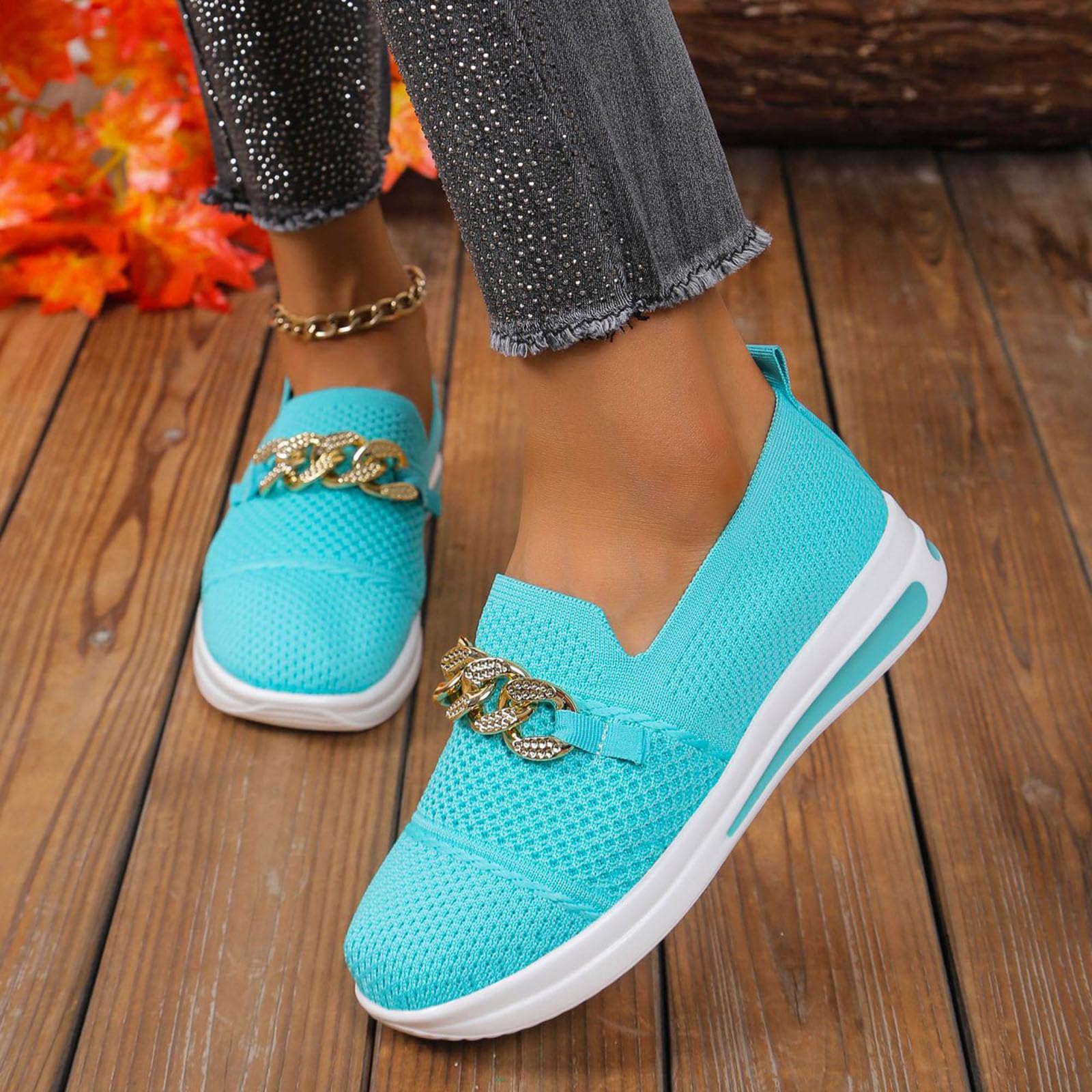 Zapatos para mujer, zapatos para mujer, tejidos ortopédicos, transpirables, suela suave, zapatos deportivos cómodos para caminar, Bu1, 39.5 EU