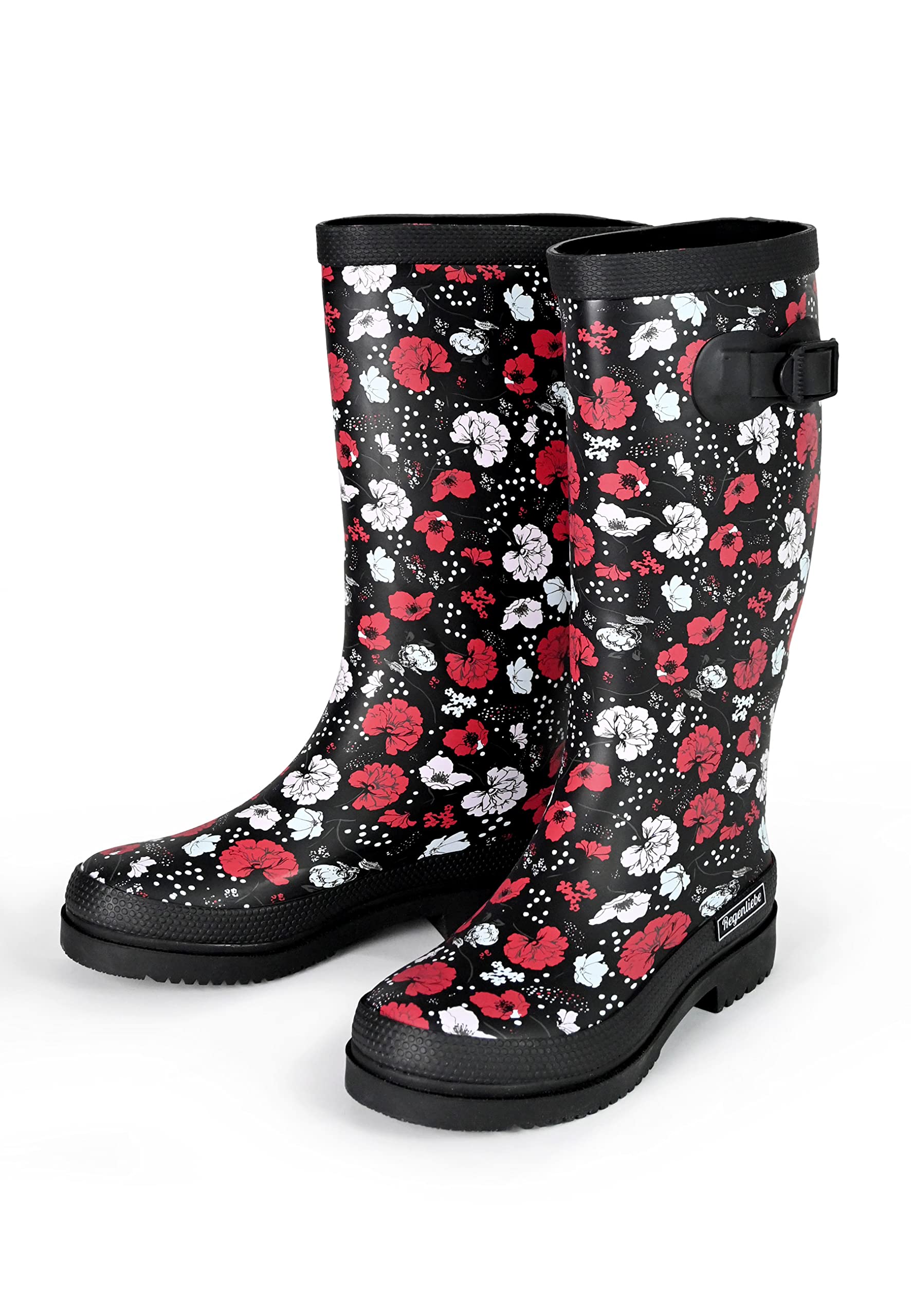 Regenliebe Damen Gummistiefel Blossom Night High Langschaft