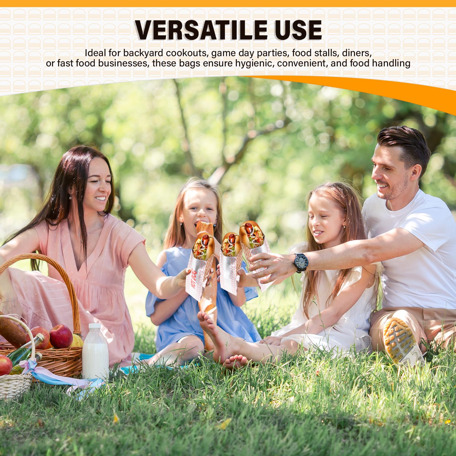 Honoson Lot de 300 emballages alimentaires jetables pour hamburger, cheeseburger et hot-dog en papier d'aluminium pour restauration rapide et camion, barbecue, fête à thème