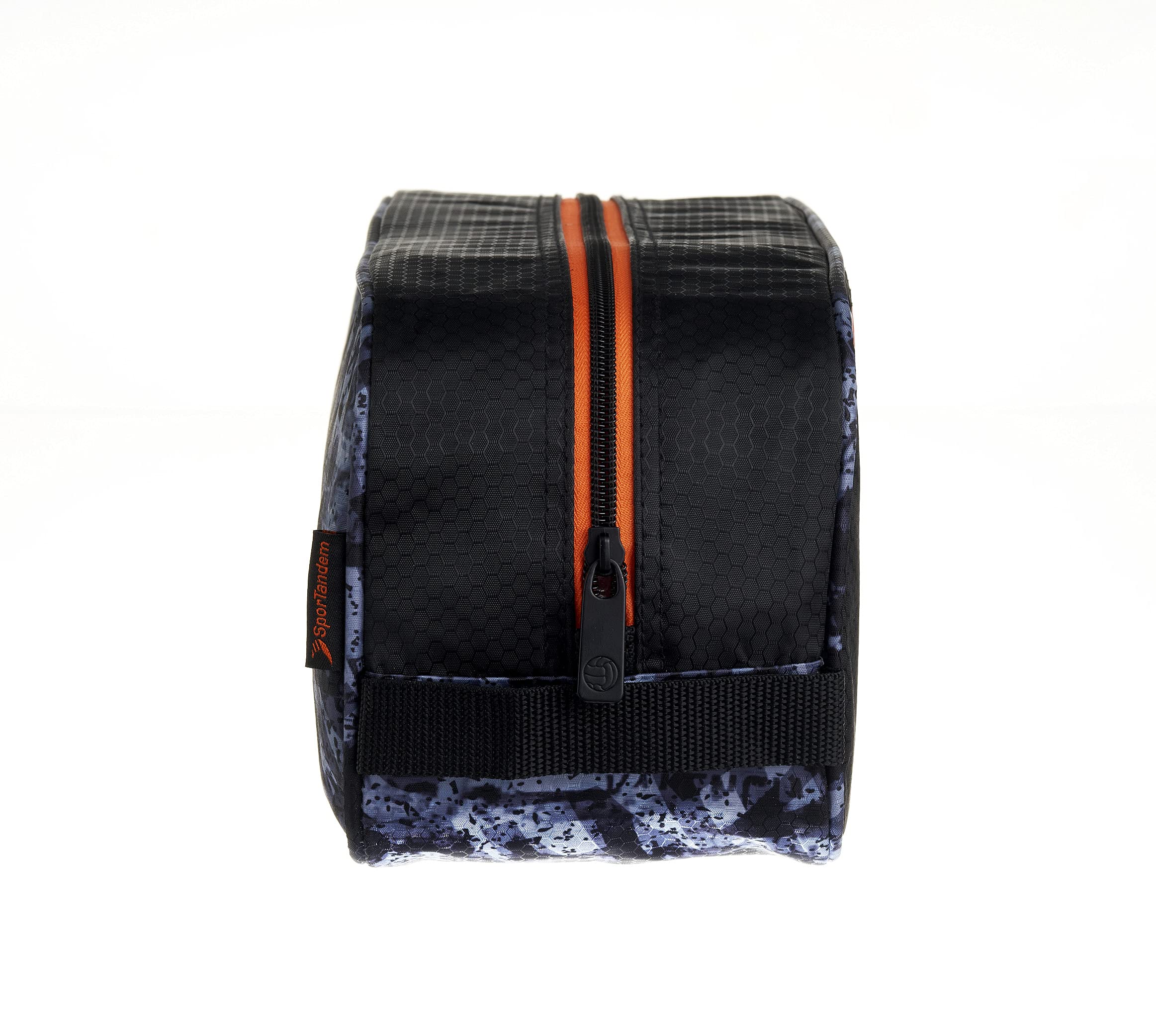 Valencia CF Zapatillero – 1 Bolsillo Cremallera Simple Asa para Transporte – Medidas 34X15X12 cm Color Negro