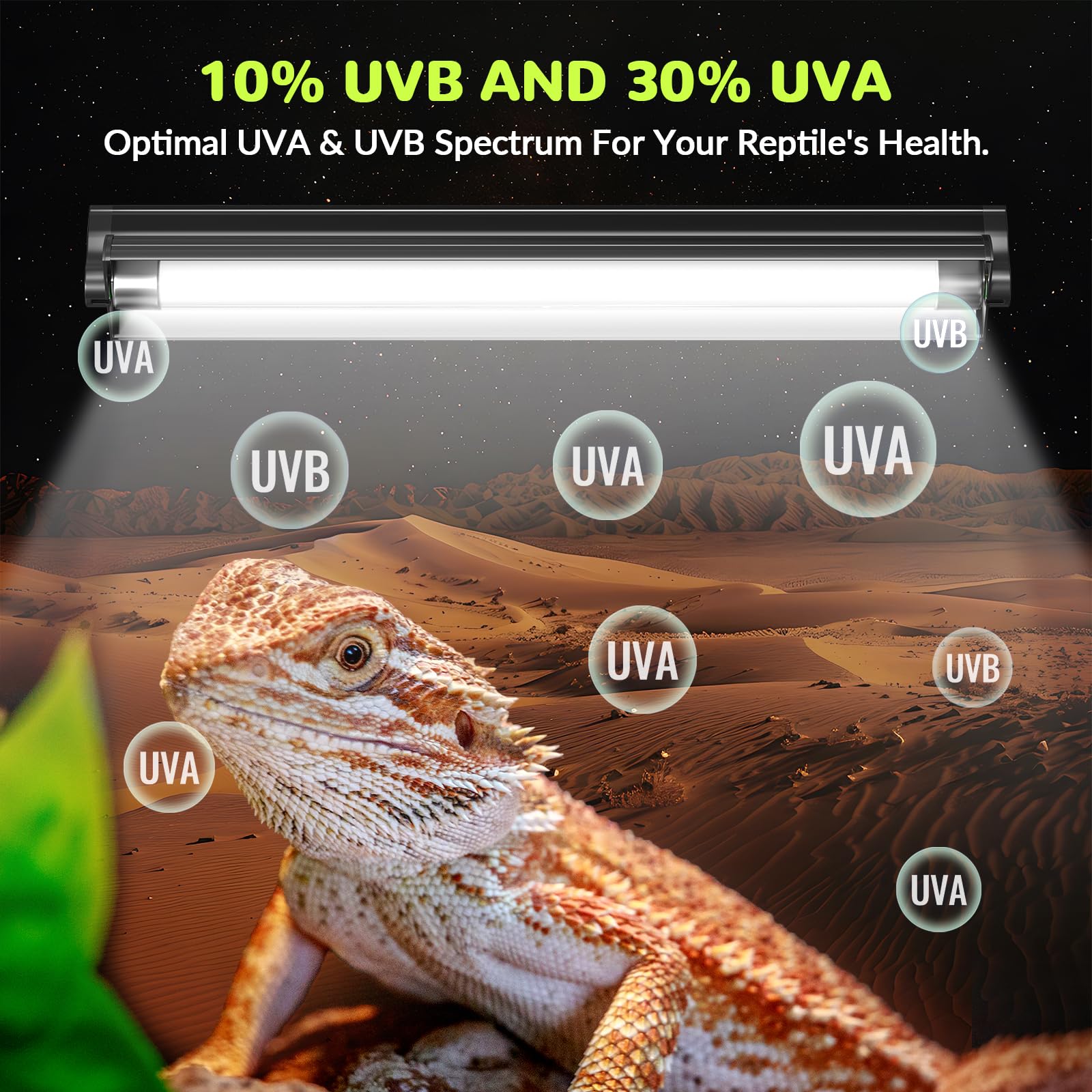 GlowUp T8 UVB UVA Light Reptile Kit - Image 4