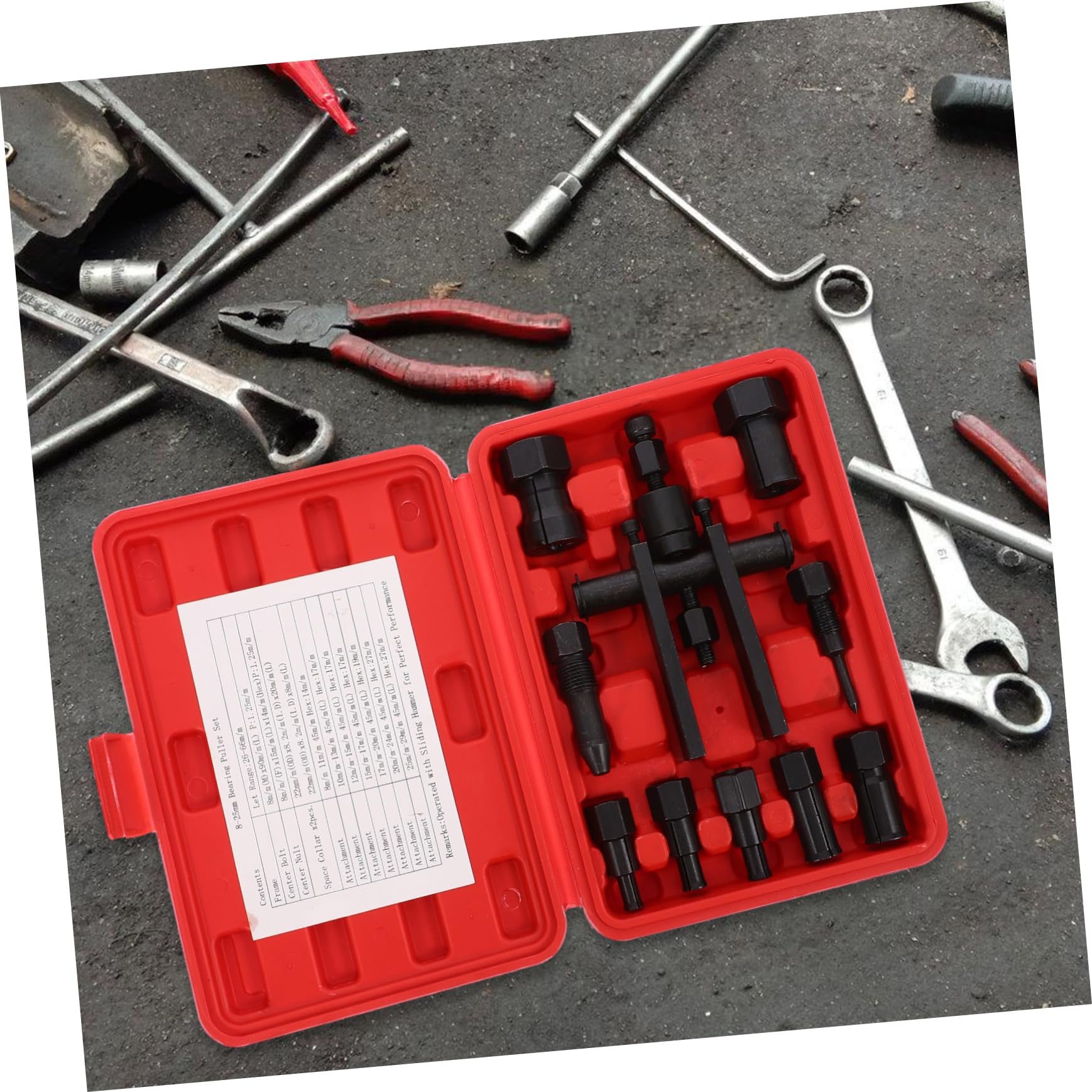 Extracteur de 10 Mâchoires, Lot de Moto Roulement Deux à Pièces