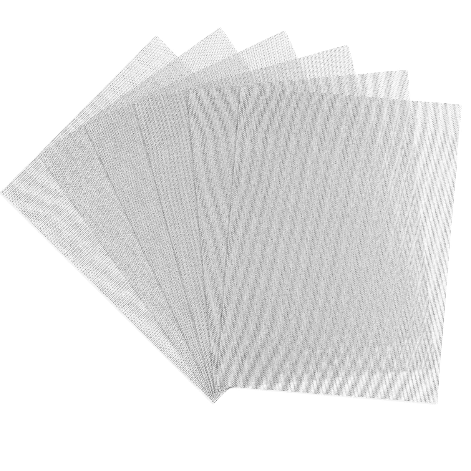6 sztuk blach perforowanych ze stali nierdzewnej, 20 x 15 cm, siatka druciana 40, siatka druciana, siatka druciana, siatka druciana, siatka na owady o drobnych oczkach, kratka wentylacyjna, metalowa