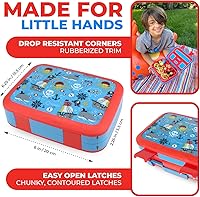 Vista 35 de Bento Lunch Box with Stainless Steel Thermo, Matching Insulated Lunch Bag and Ice Pack Set for Girls, Kids, 5 Divided Compartments, Snack Container