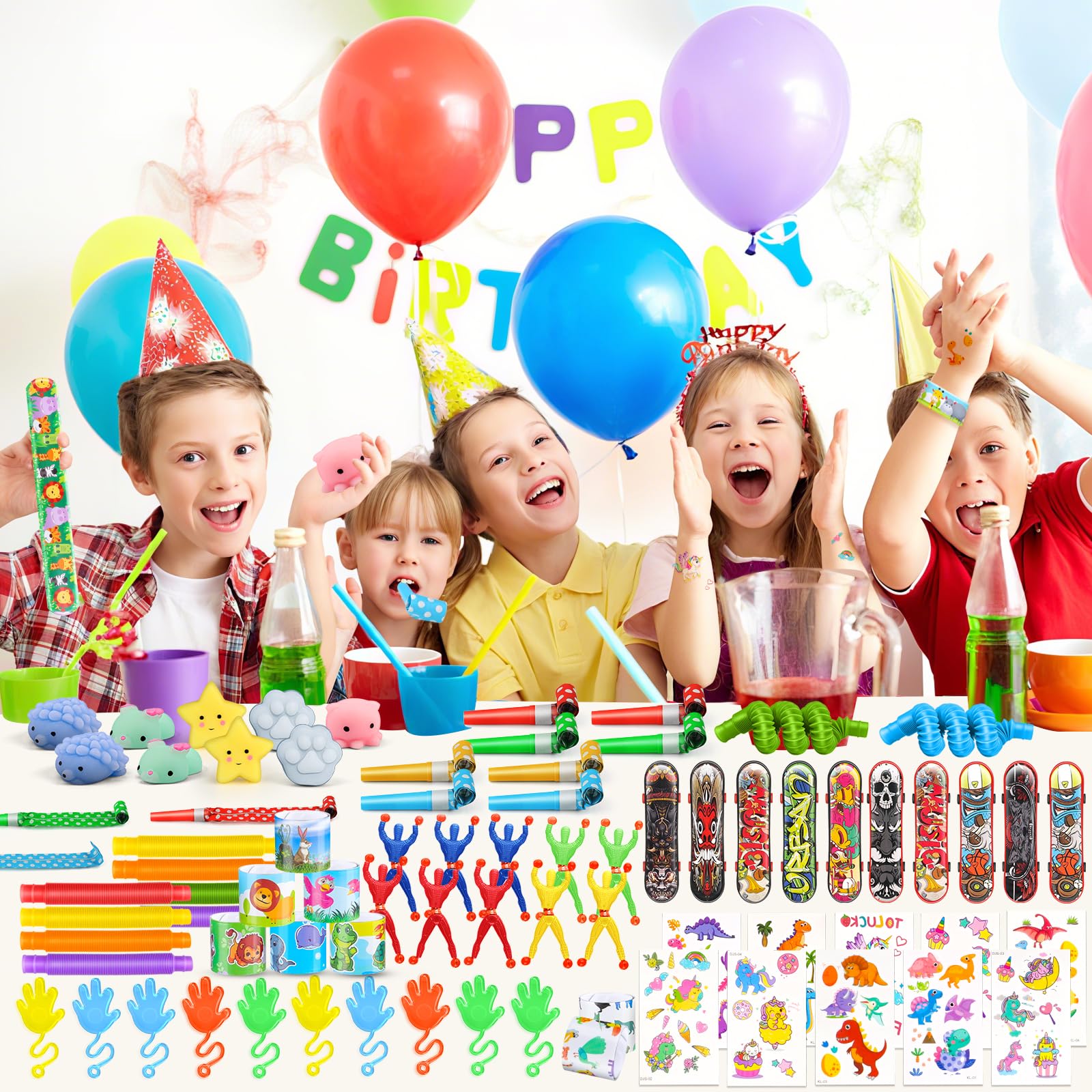 AmyBenton 80Pcs Relleno Piñatas Cumpleaños Infantil, Favores de Fiesta para Niños, Juguetes de Fiesta a Granel para Cumpleaños, Premio a Salón de Clases, Relleno de Piñata