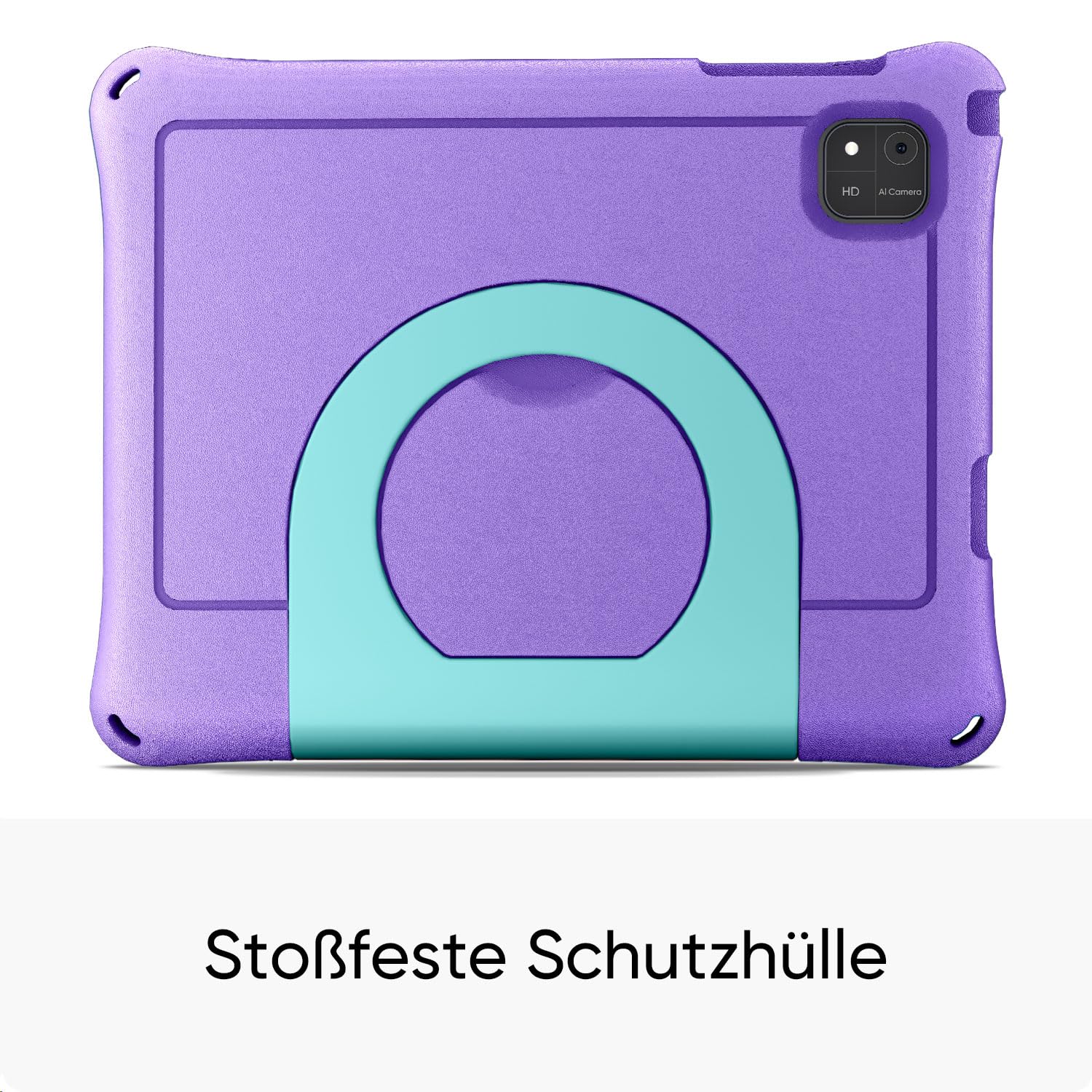 Kinder Tablet 10.1 Zoll Android 16 mit 30GB RAM+64GB ROM 2TB erweiterbar Tablet, Kindersicherung/Elternkontrolle,GPS, Face ID, Widevine L1, WiFi 6, Octa-Core Prozessor, Kids Tablet mit Eva Case