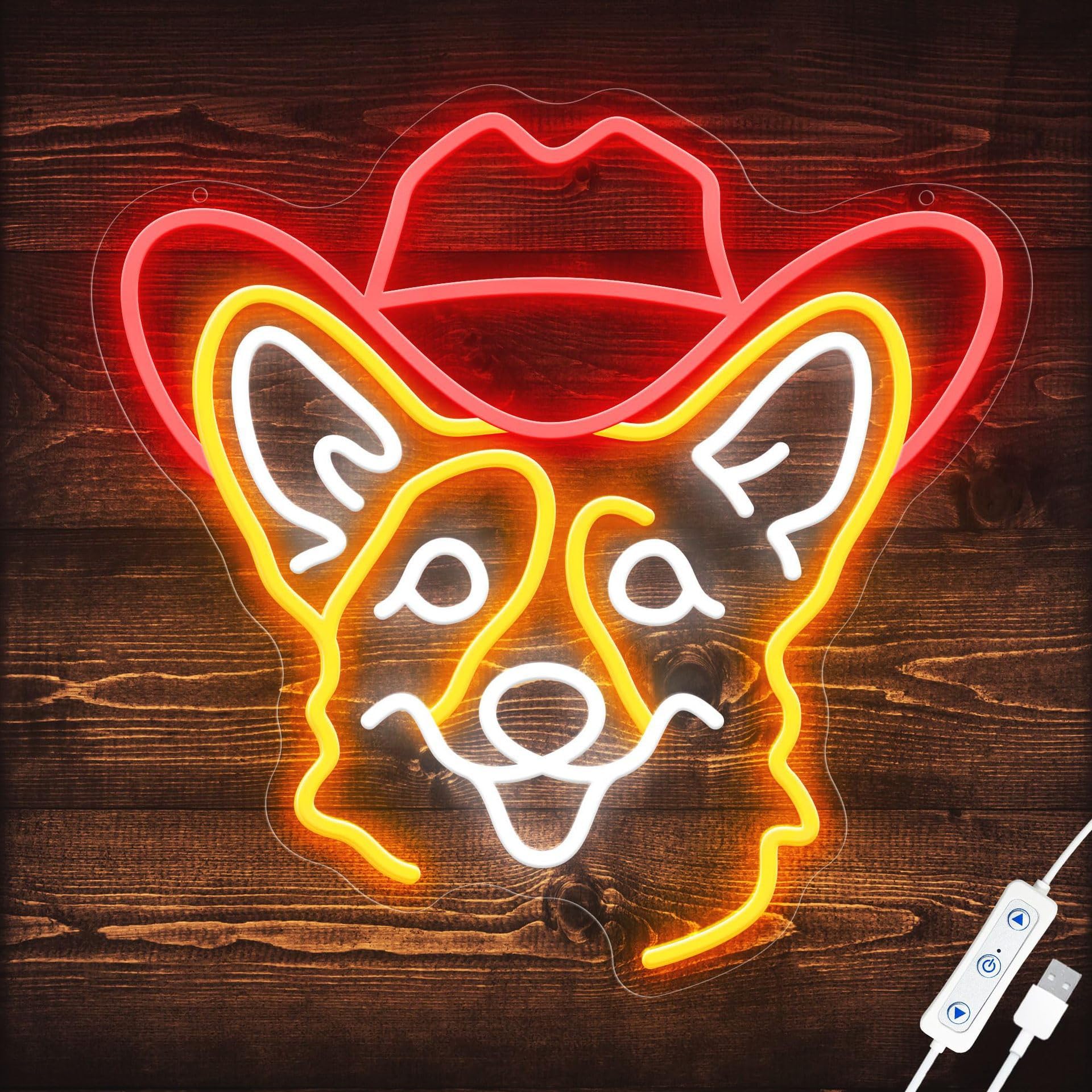 HULUBO Neon Night Lights with Dimmable Switch Wall Decor