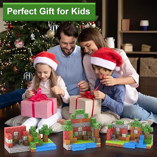 Miniatura 7 de Bloques magnéticos construye 110 piezas de juguetes magnéticos para niños y niñas de 6 7 8 9 10 años, juguetes de construcción apilables STEM