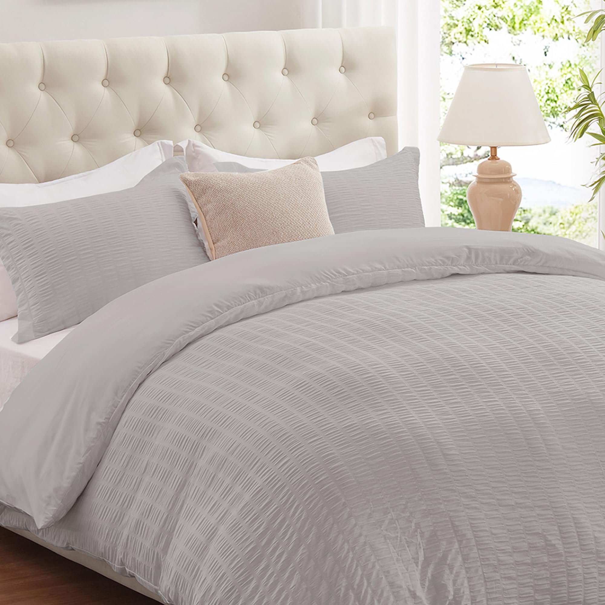 Cozyide Light Grey Duvet Cover Full Size