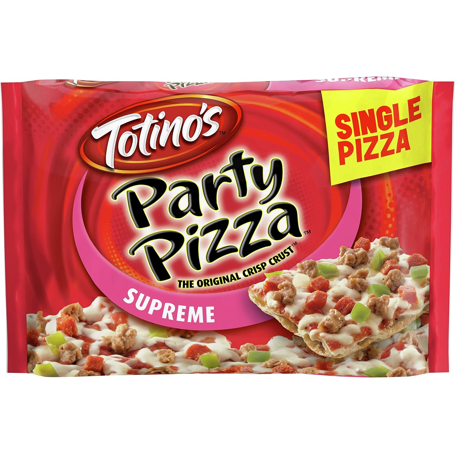 Totino's Party Pizza, Supreme, Frozen Snacks, 2 Servings, 1 ct