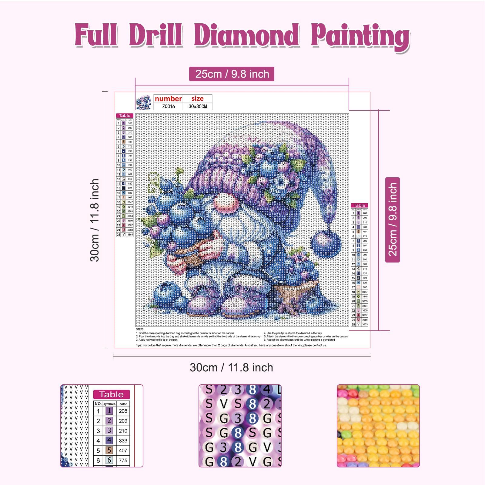 NAIMOER Kit De Peinture Diamant 5D à Faire Soi-même Pour