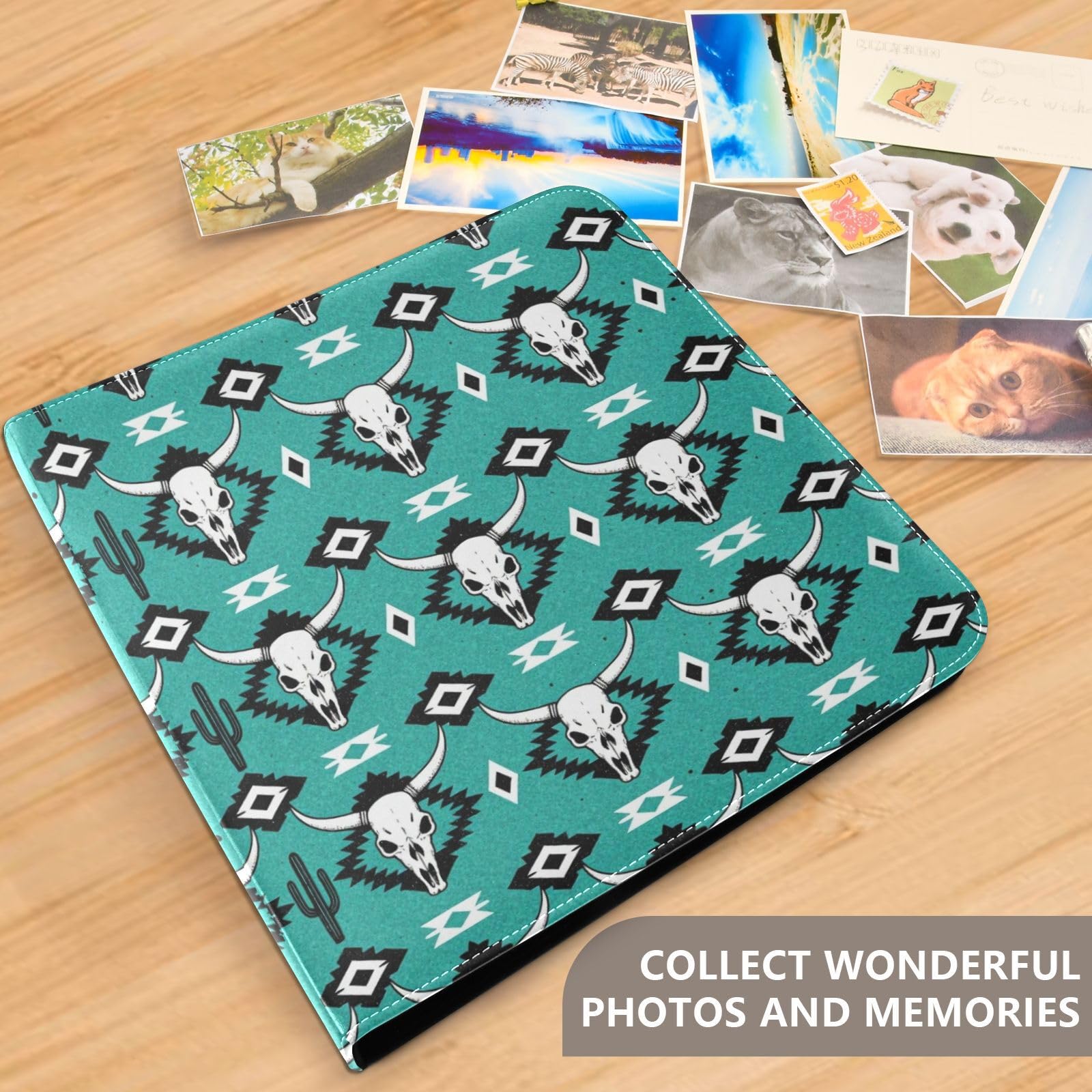 Album de scrapbooking en cuir pour ajouter ou retirer librement les pages