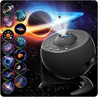 FlyEagle Sternenhimmel Projektor, 13-in-1 Galaxy Projektor, LED Sternenhimmel mit Timer, Deckenprojektor 360° Rotation, Sternenprojektor für Kinder Erwachsene Geschenk