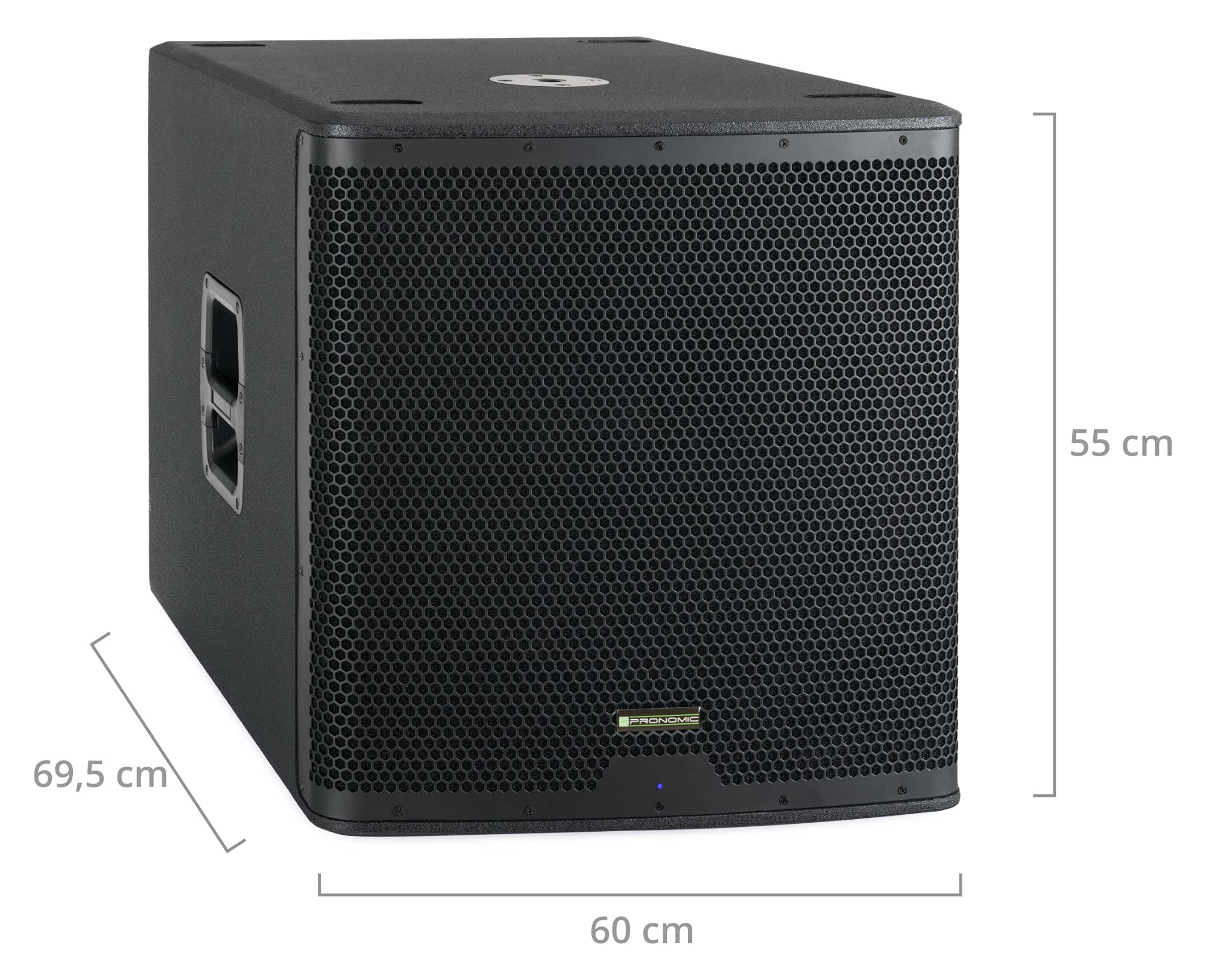 Pronomic C-118SA Aktiv Subwoofer 2X Set - 1600 Watt Peak / 800 Watt RMS - 18" Lautsprecher mit 3" Schwingspule - Frequenzbereich: 30-200 Hz - 4 DSP-Presets - max. SPL: 126 dB